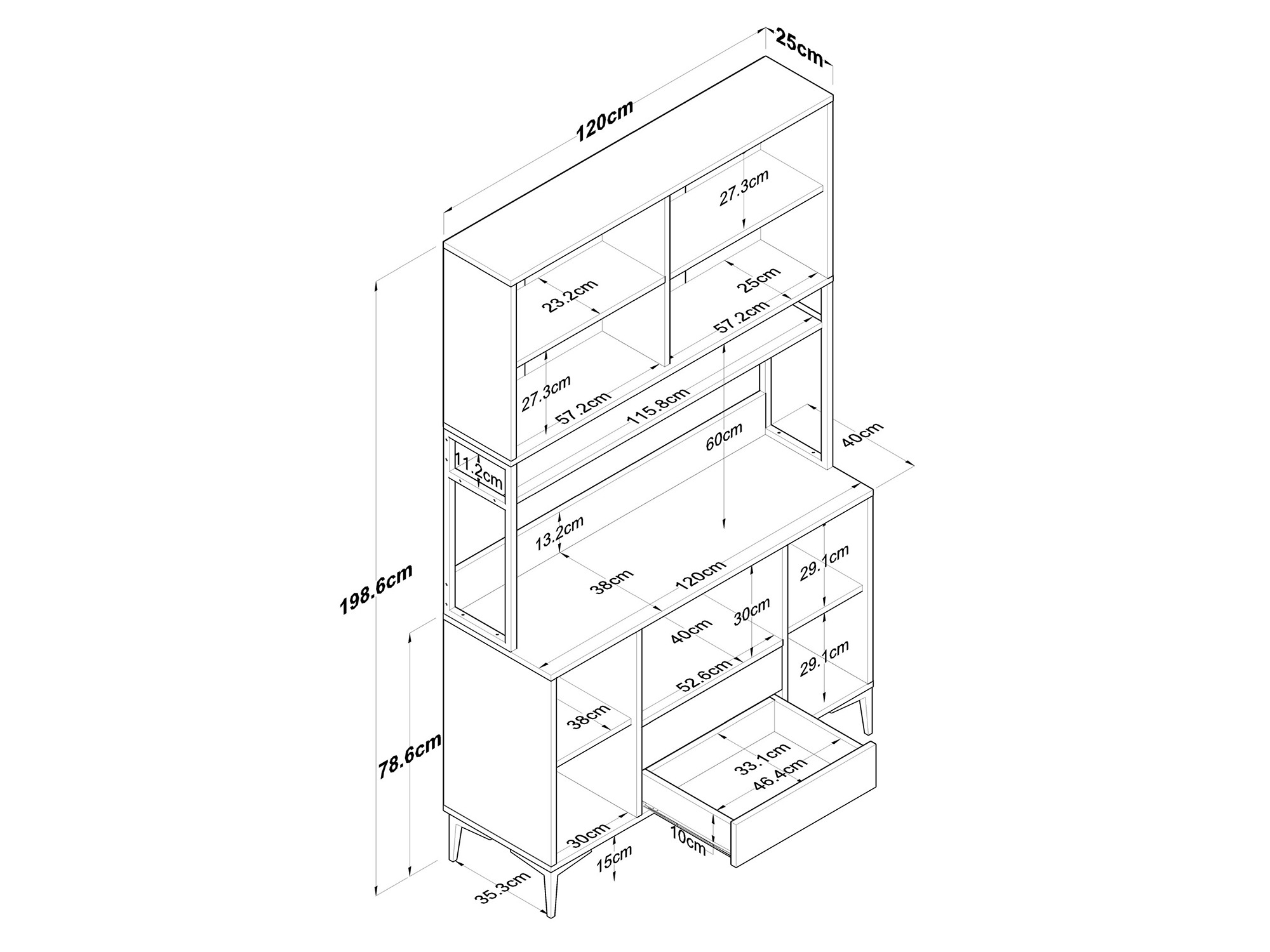 Multifunktsionaalne mööbel Kailua 2676