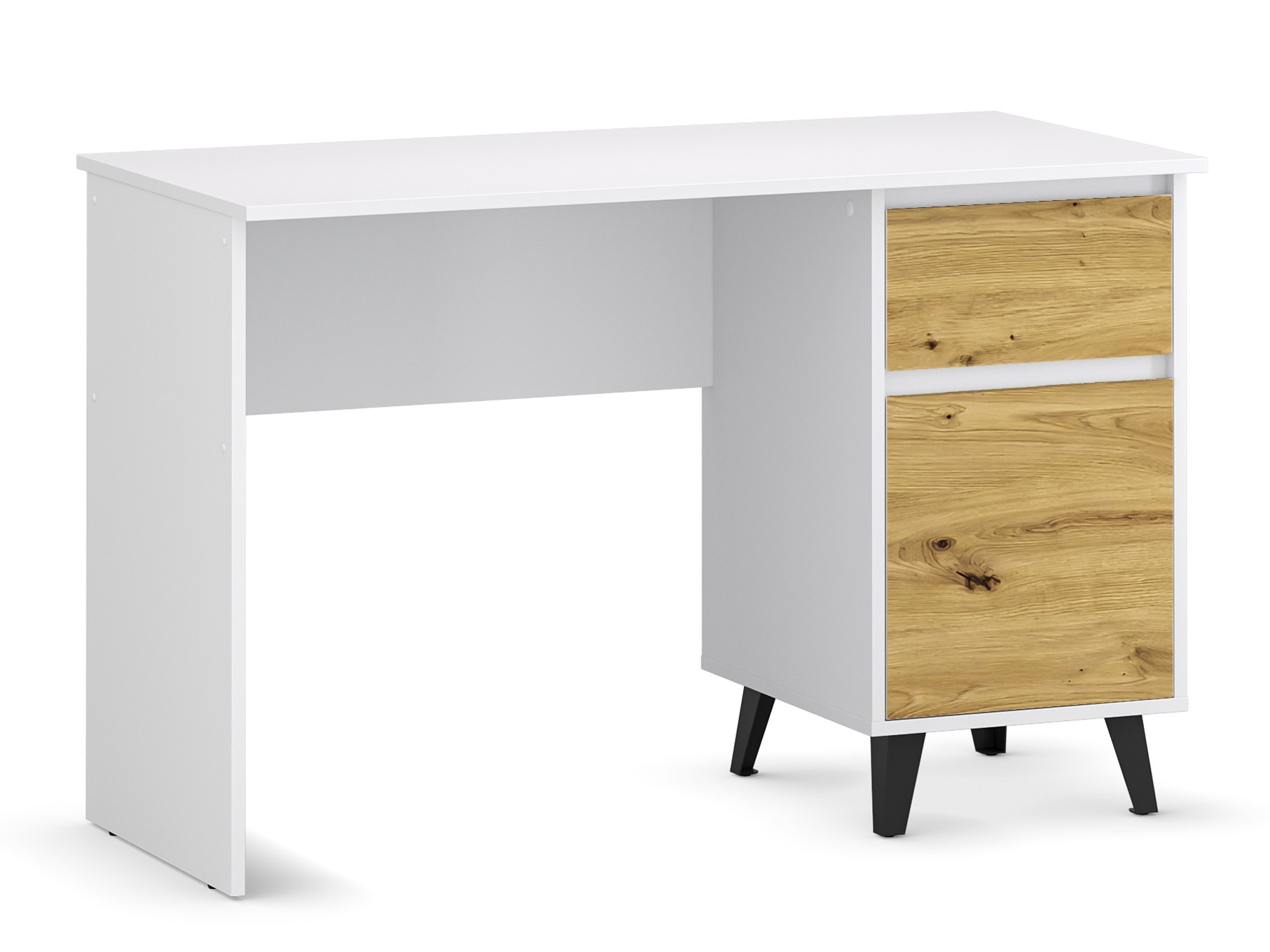 Kirjutuslaud Tetena 100 (Valge + Artisan tamm)