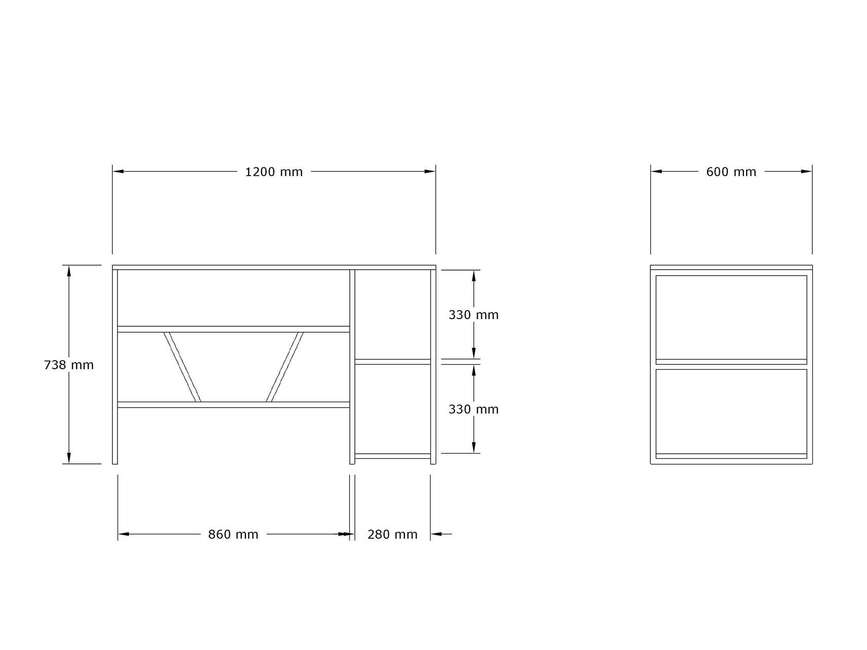 Kirjutuslaud Kailua 2689