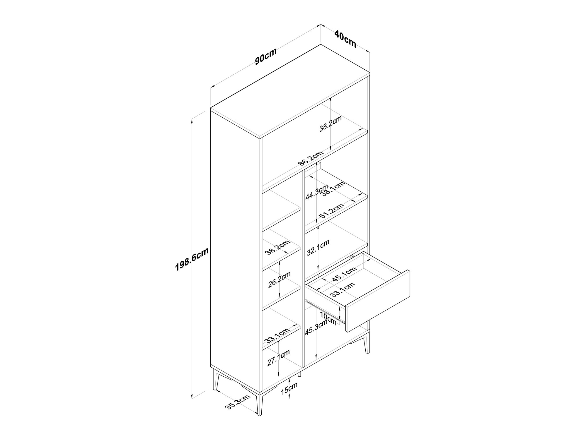 Multifunktsionaalne mööbel Asheboro 188