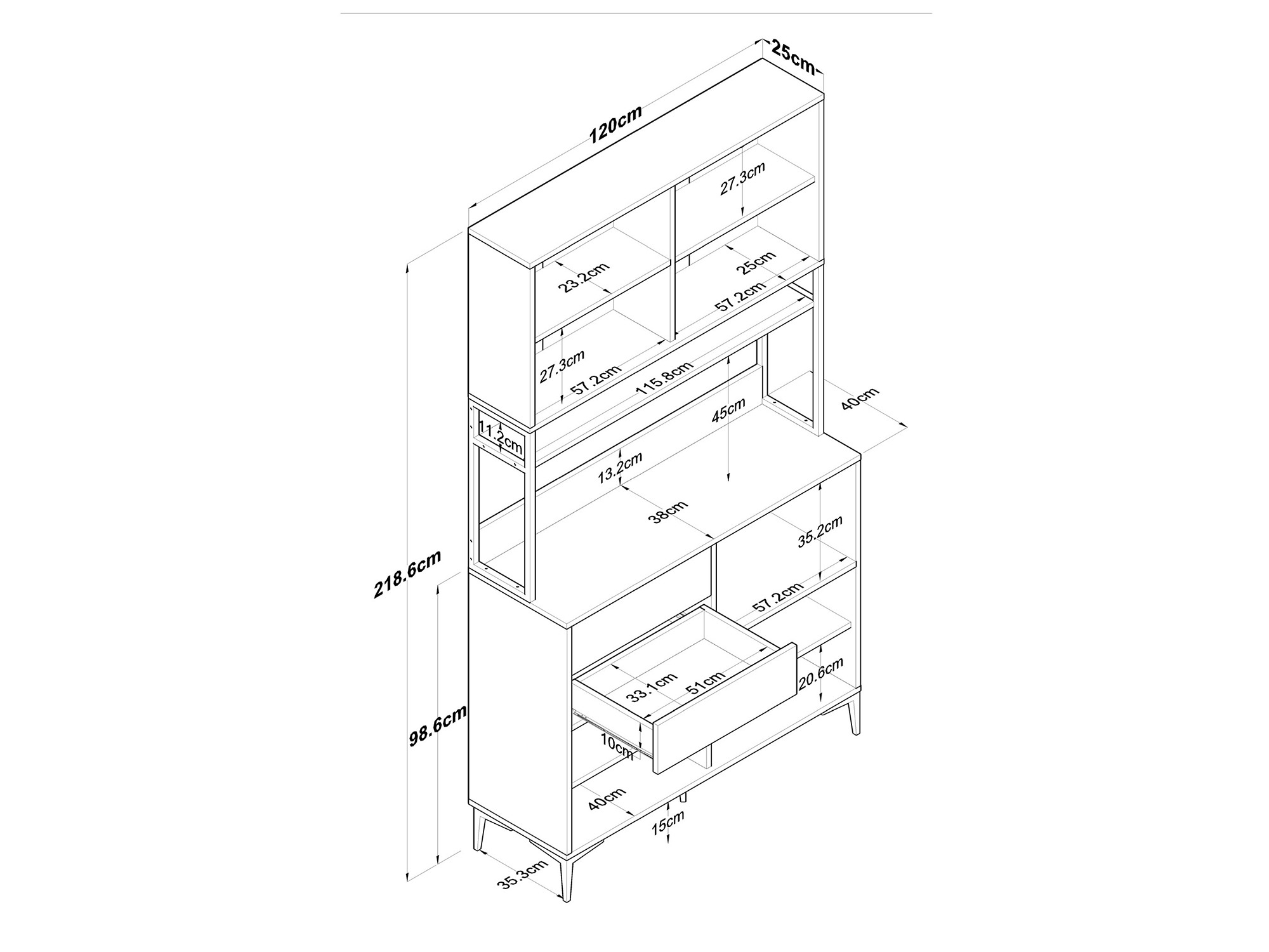 Multifunktsionaalne mööbel Kailua 2681