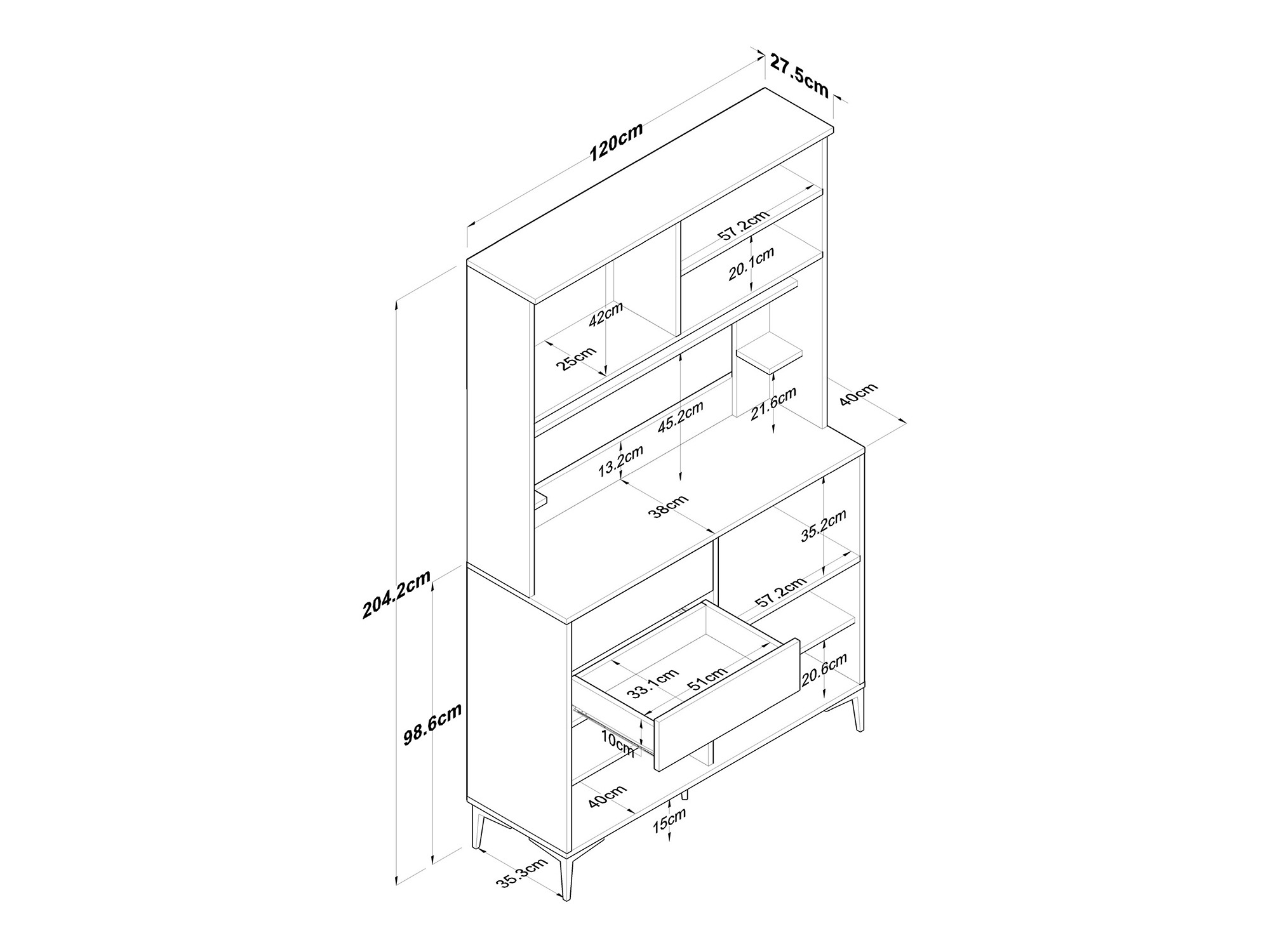 Multifunktsionaalne mööbel Kailua 2682