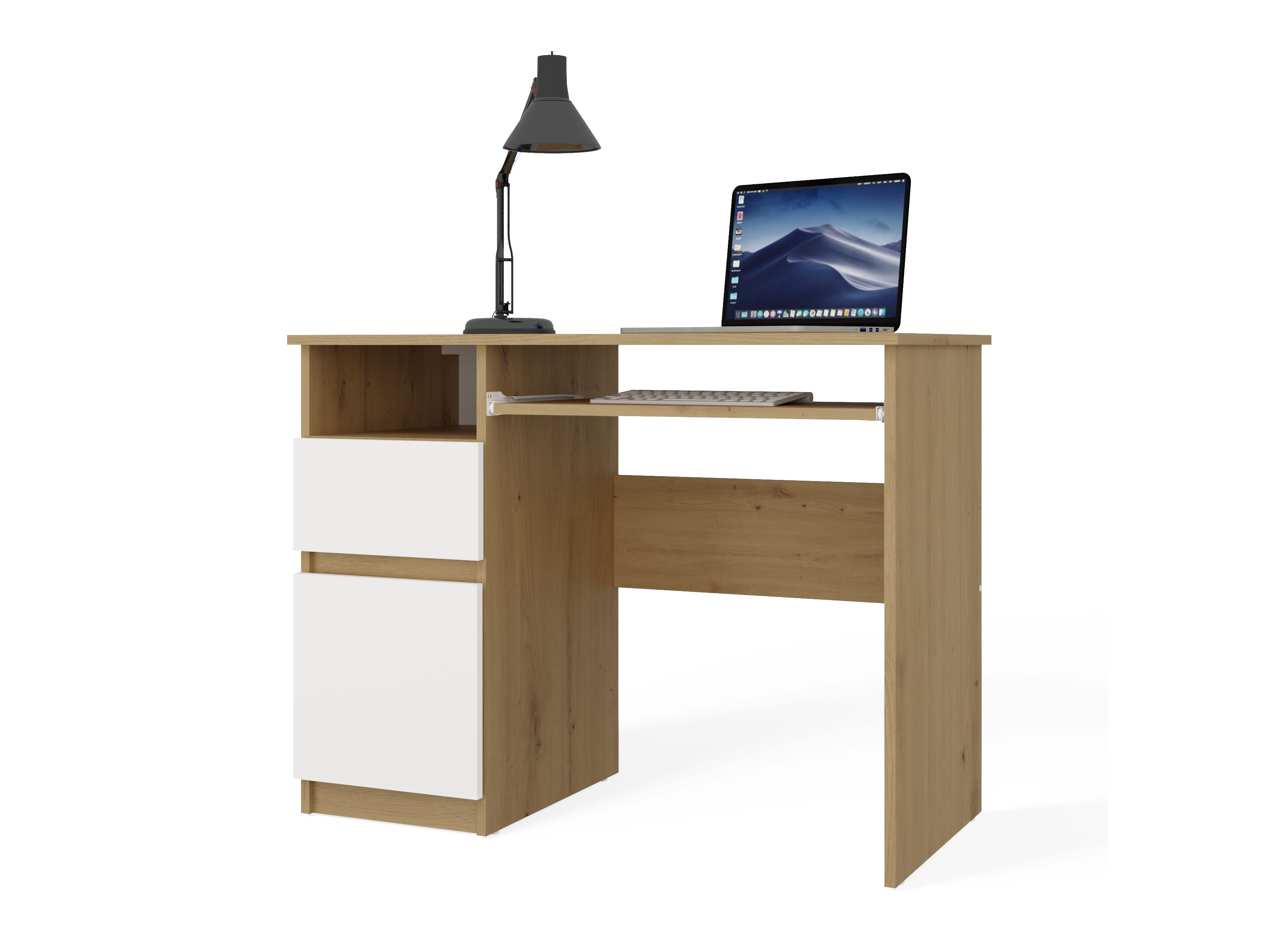 Kirjutuslaud Mandeville 269 (Artisan tamm + Valge)