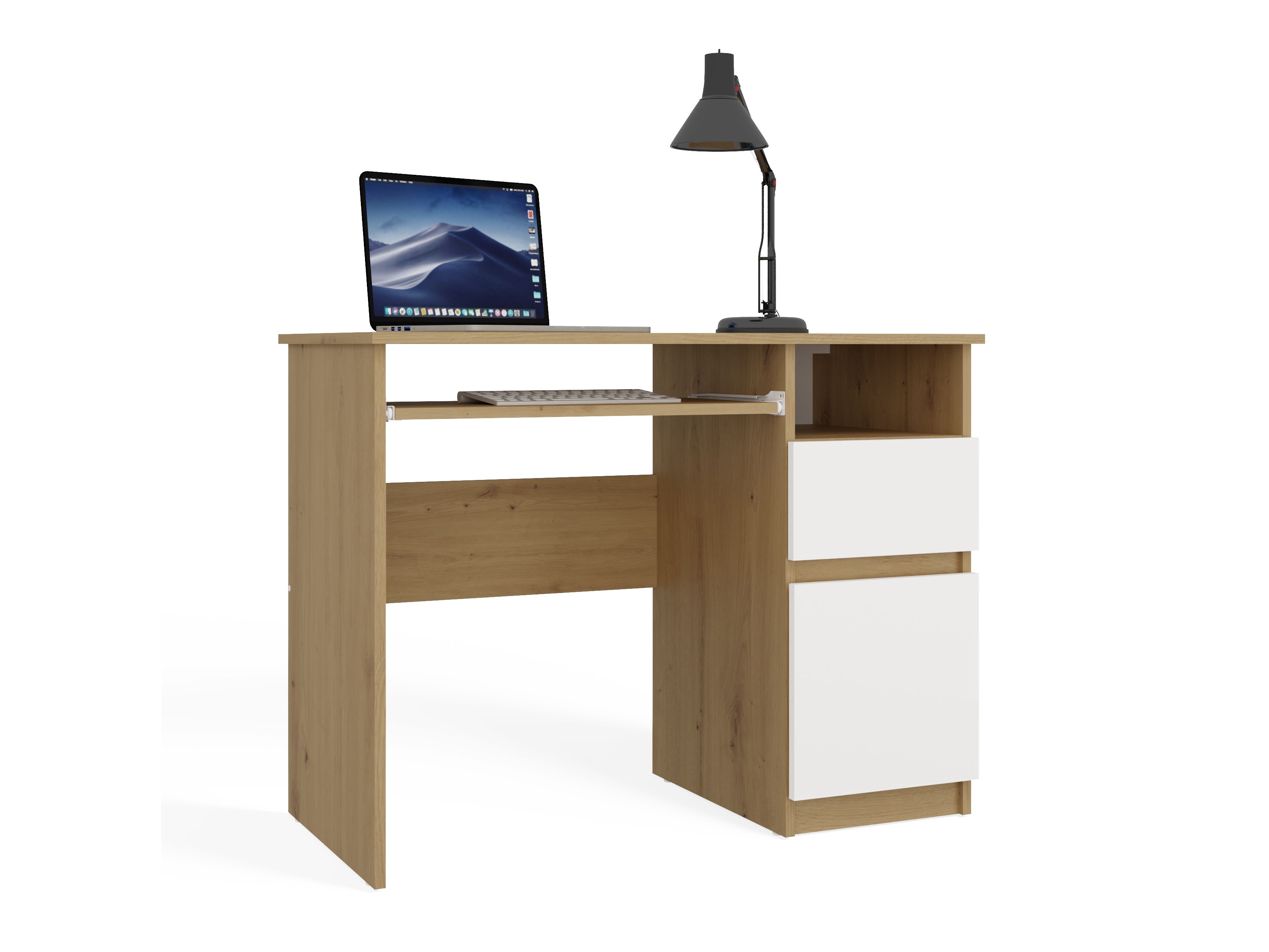 Kirjutuslaud Mandeville 269 (Artisan tamm + Valge)