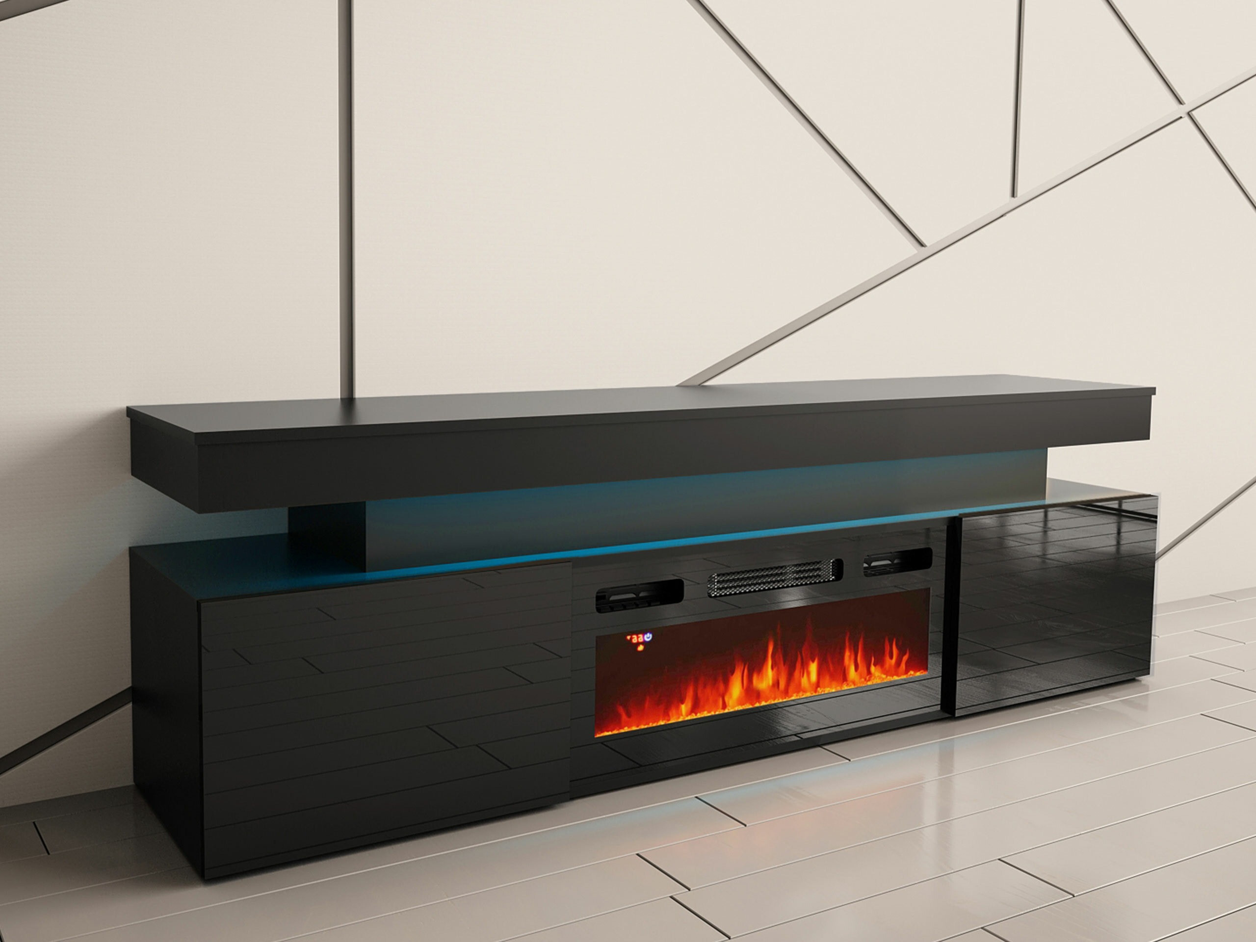 TV-alus Monfero 104 (Must + Läikiv must)