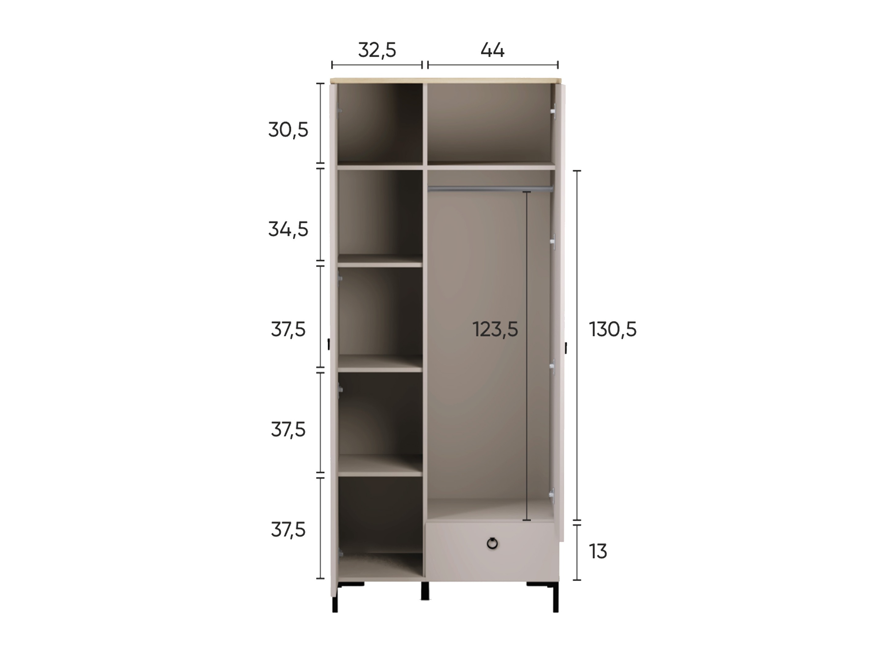 Riidekapp Evadali 110