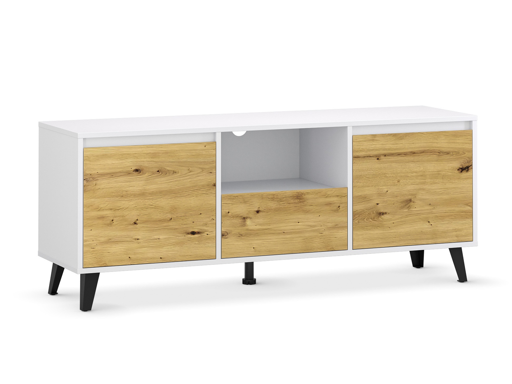 TV-alus Tetena 106 (Valge + Artisan tamm)