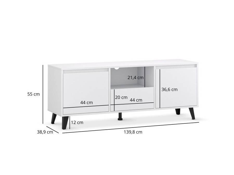 TV-alus Tetena 106 (Valge)