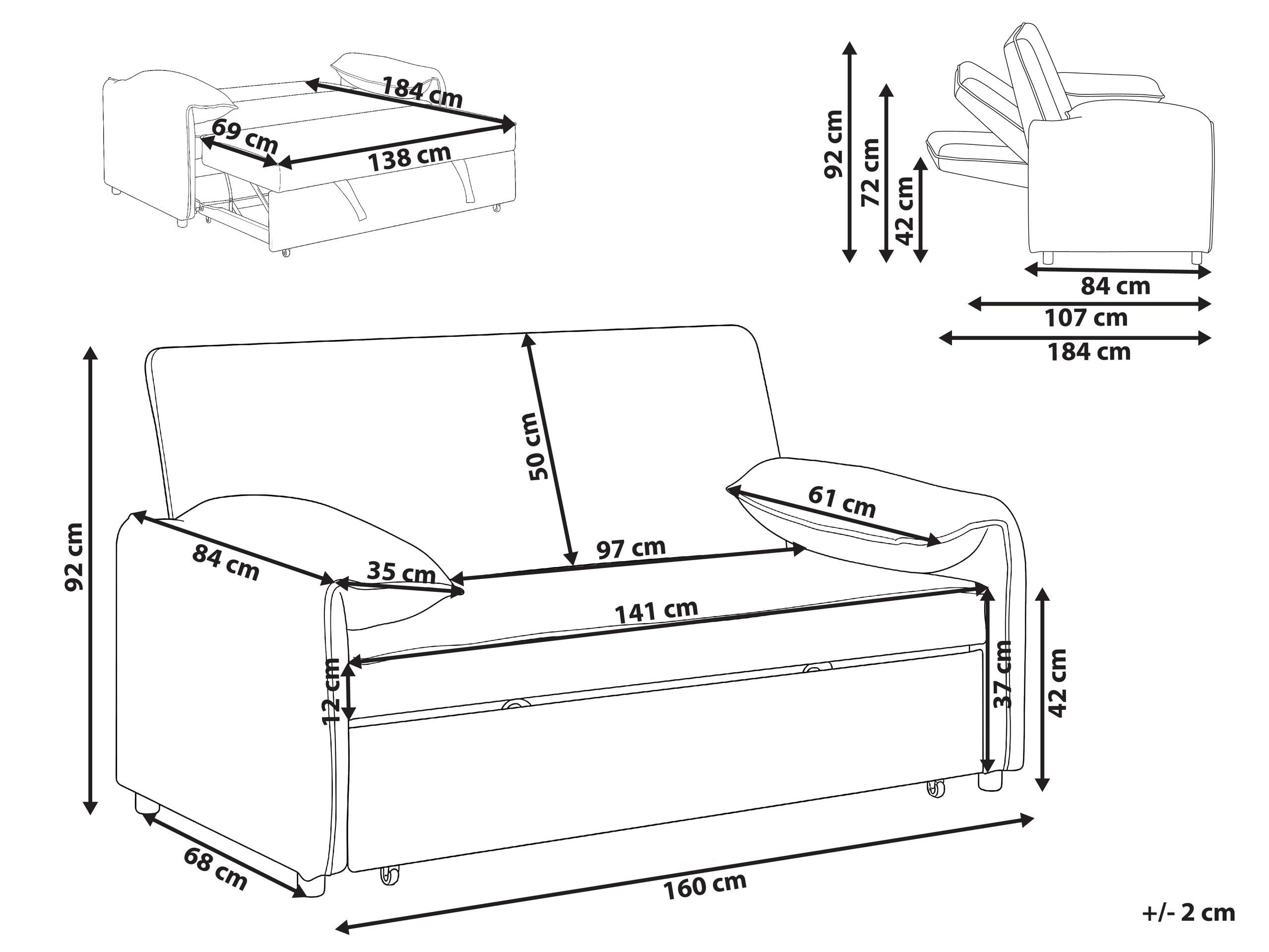 Diivanvoodi Berwyn 2908 (Valge)