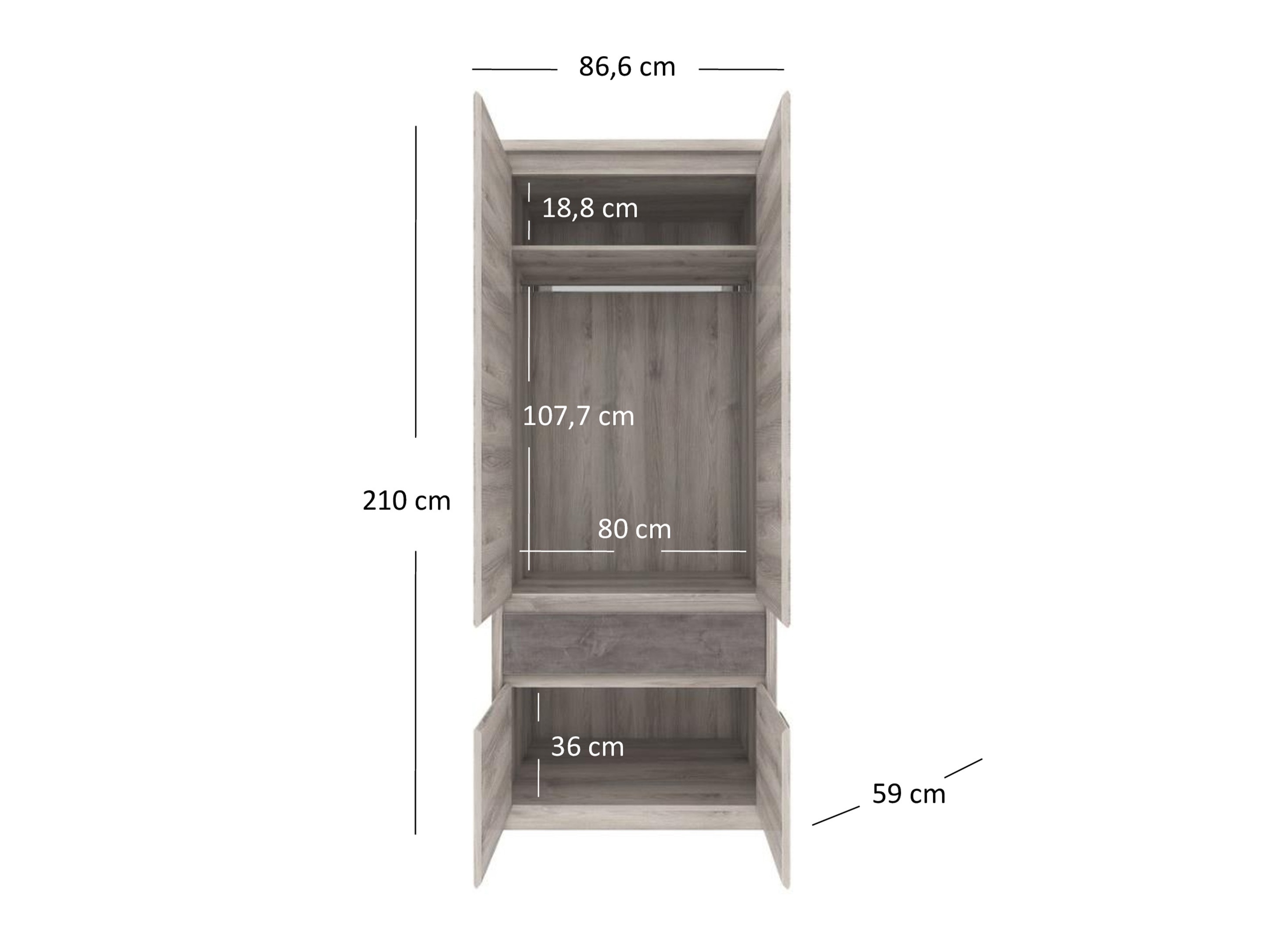 Riidekapp Marlivi 106