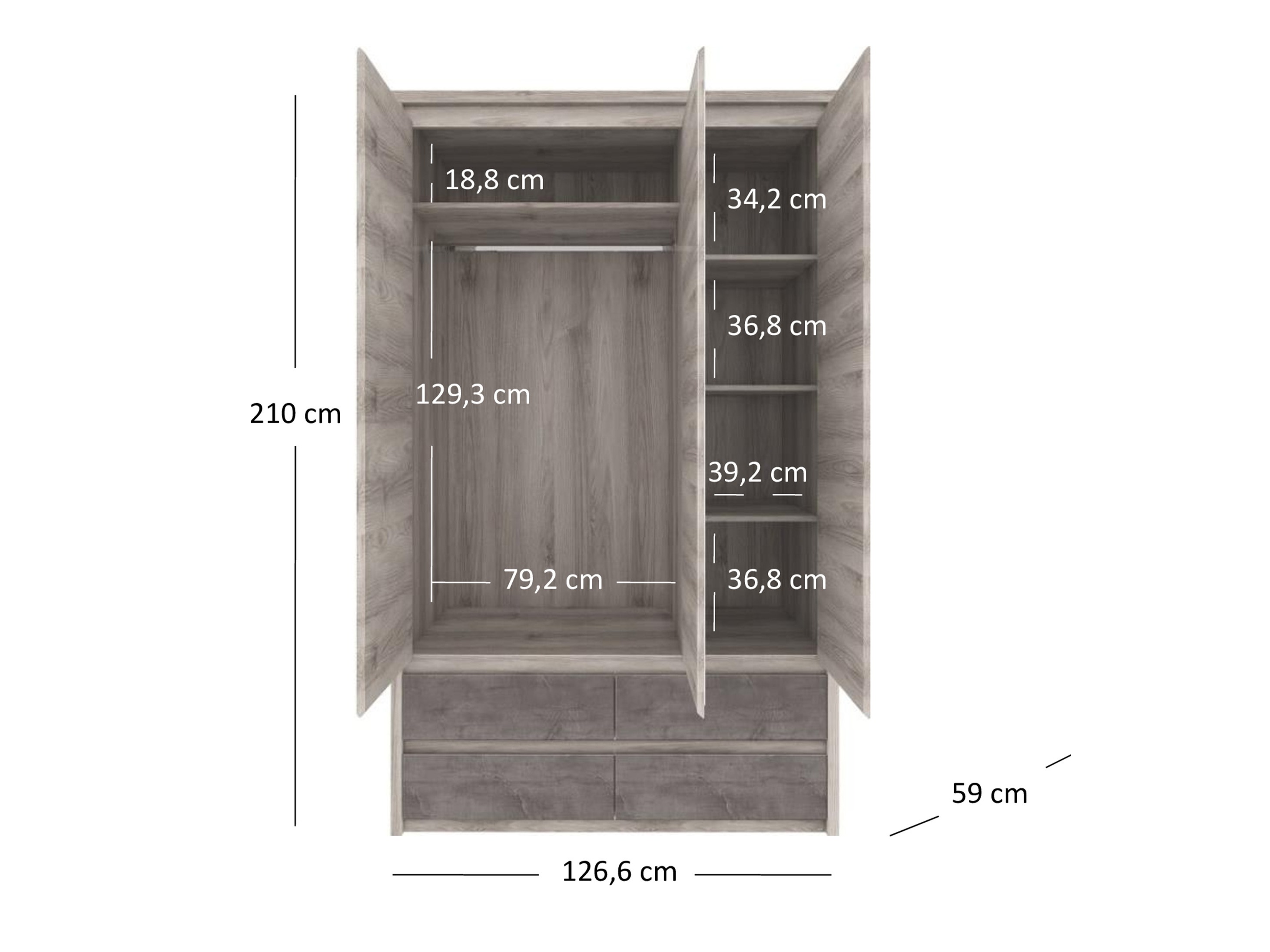 Riidekapp Marlivi 107