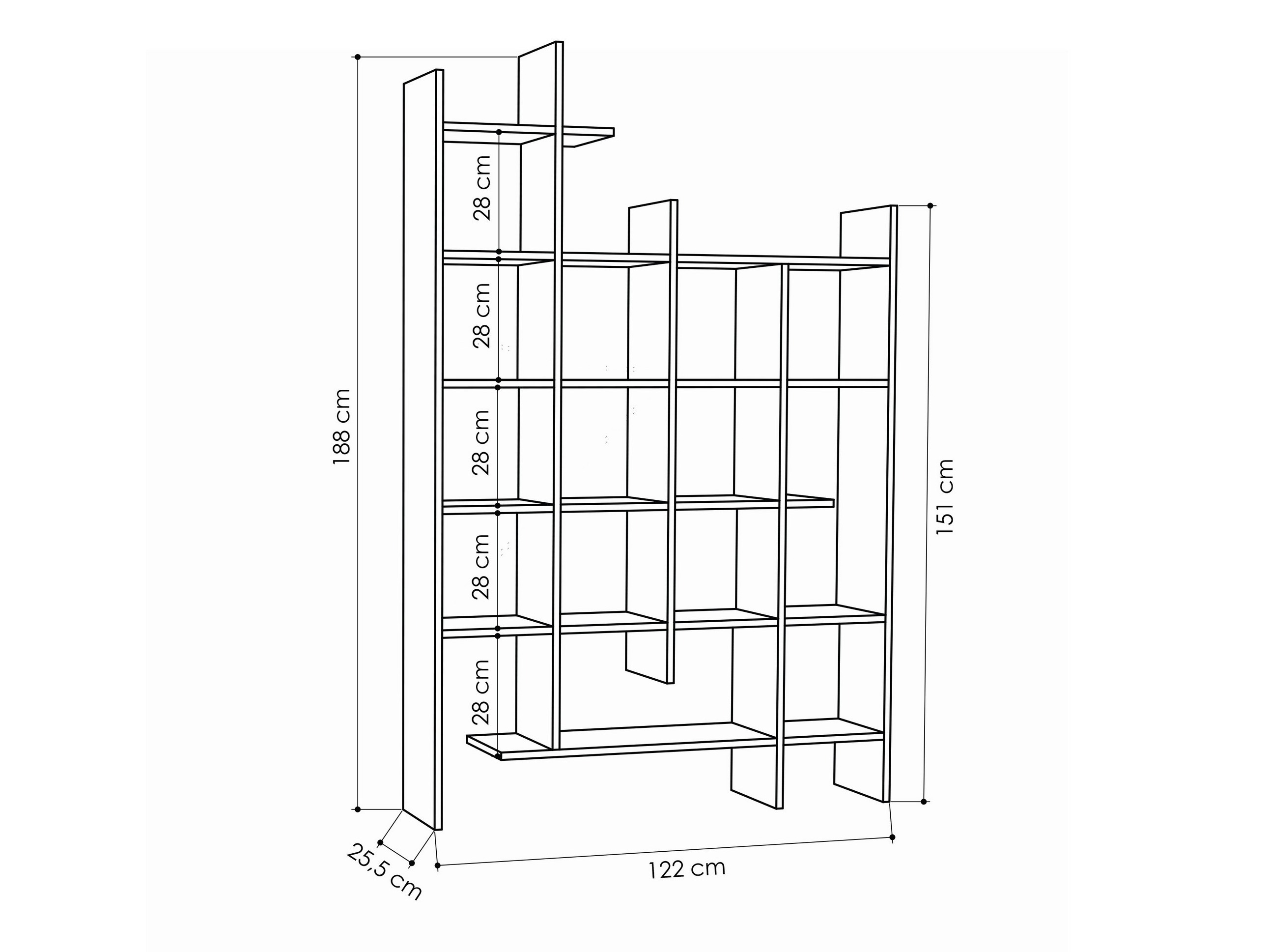 Riiul Kailua 2710 (Tume puit)