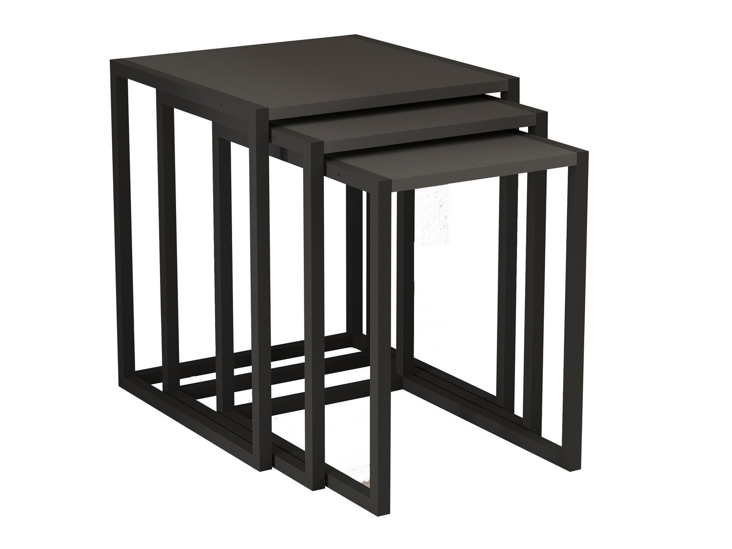 Kõrvallaudade komplekt Kailua 2721 (Must + Antratsiit)