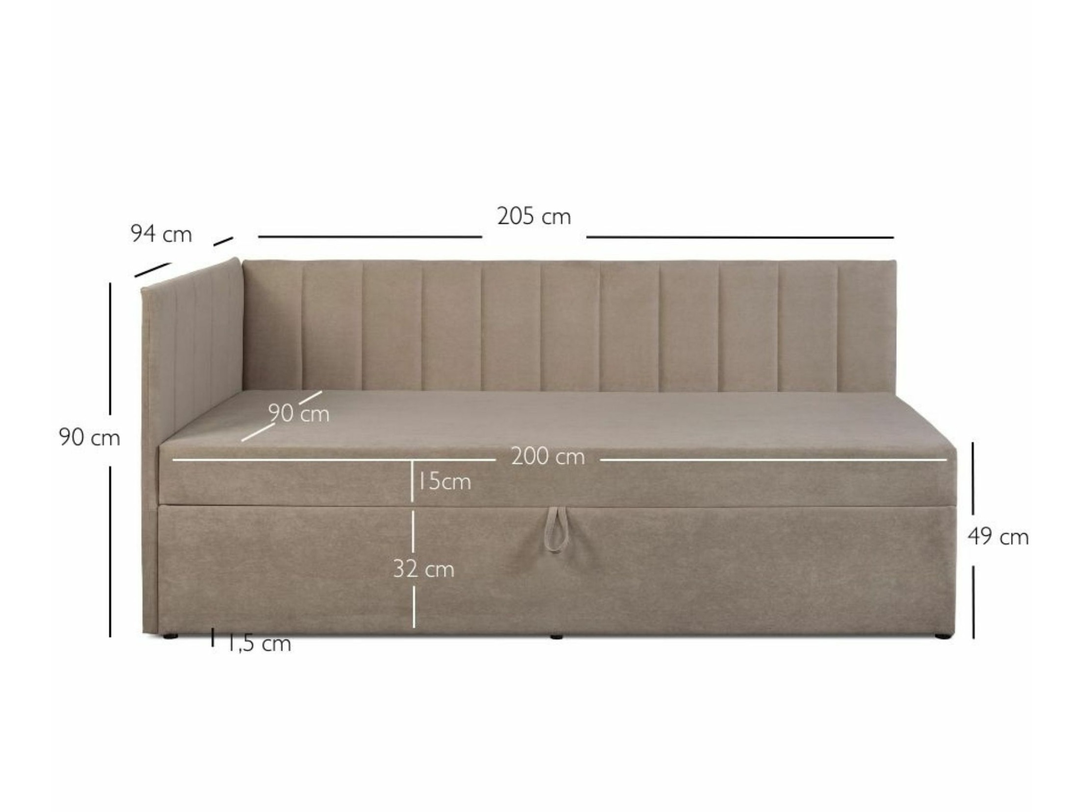 Voodi Durham 106 (Velvet 2972)