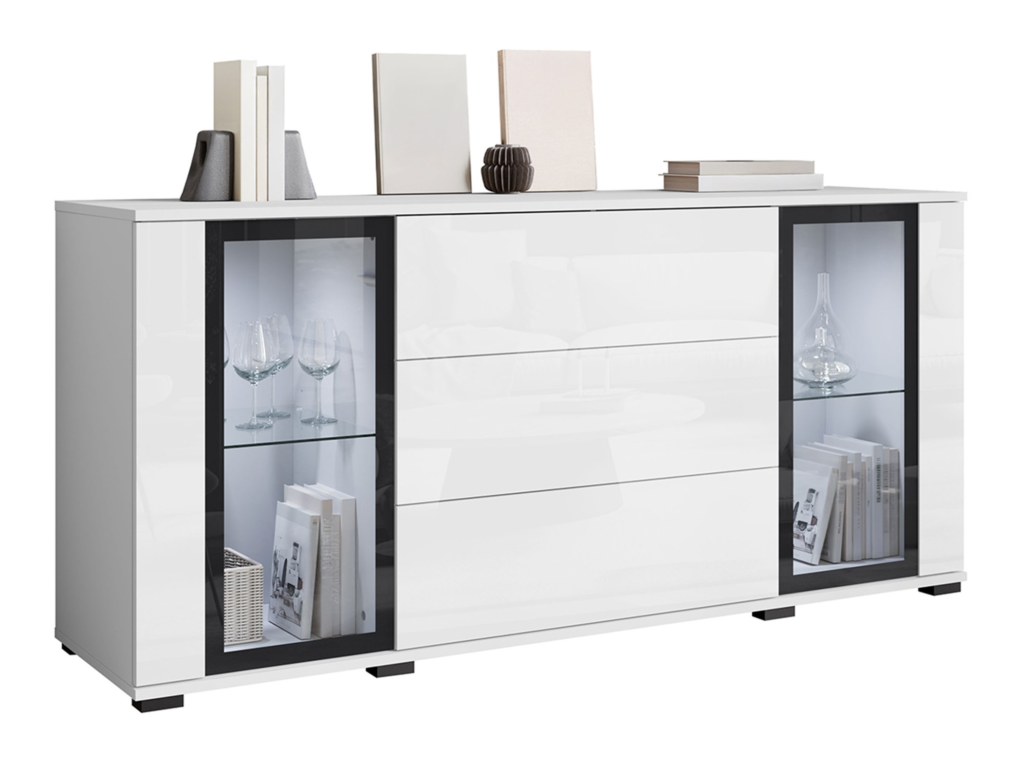 Kummut Torcame 101 (Valge + Läikiv valge)