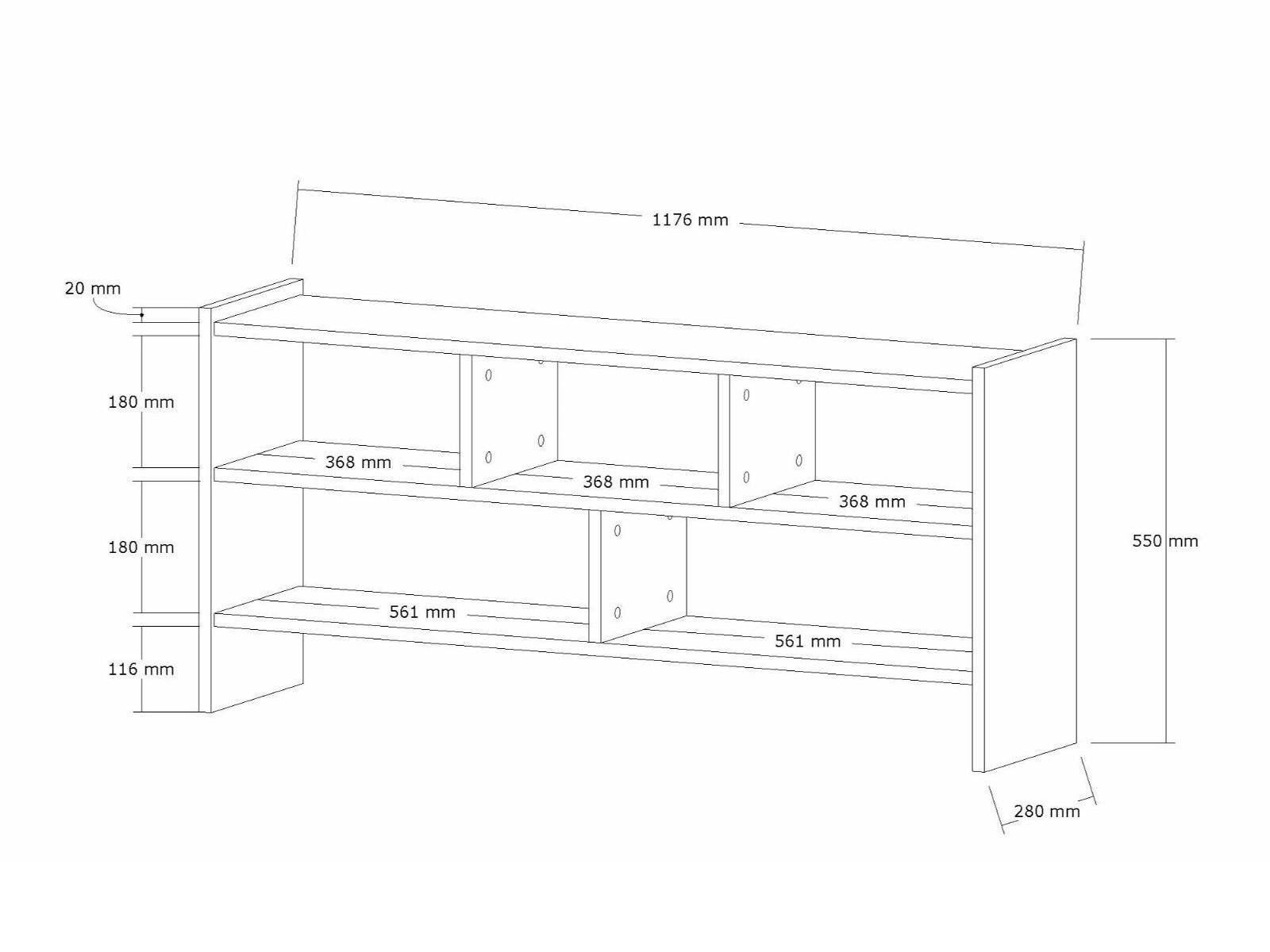 TV-alus Kailua 2718 (Arctic männipuu)