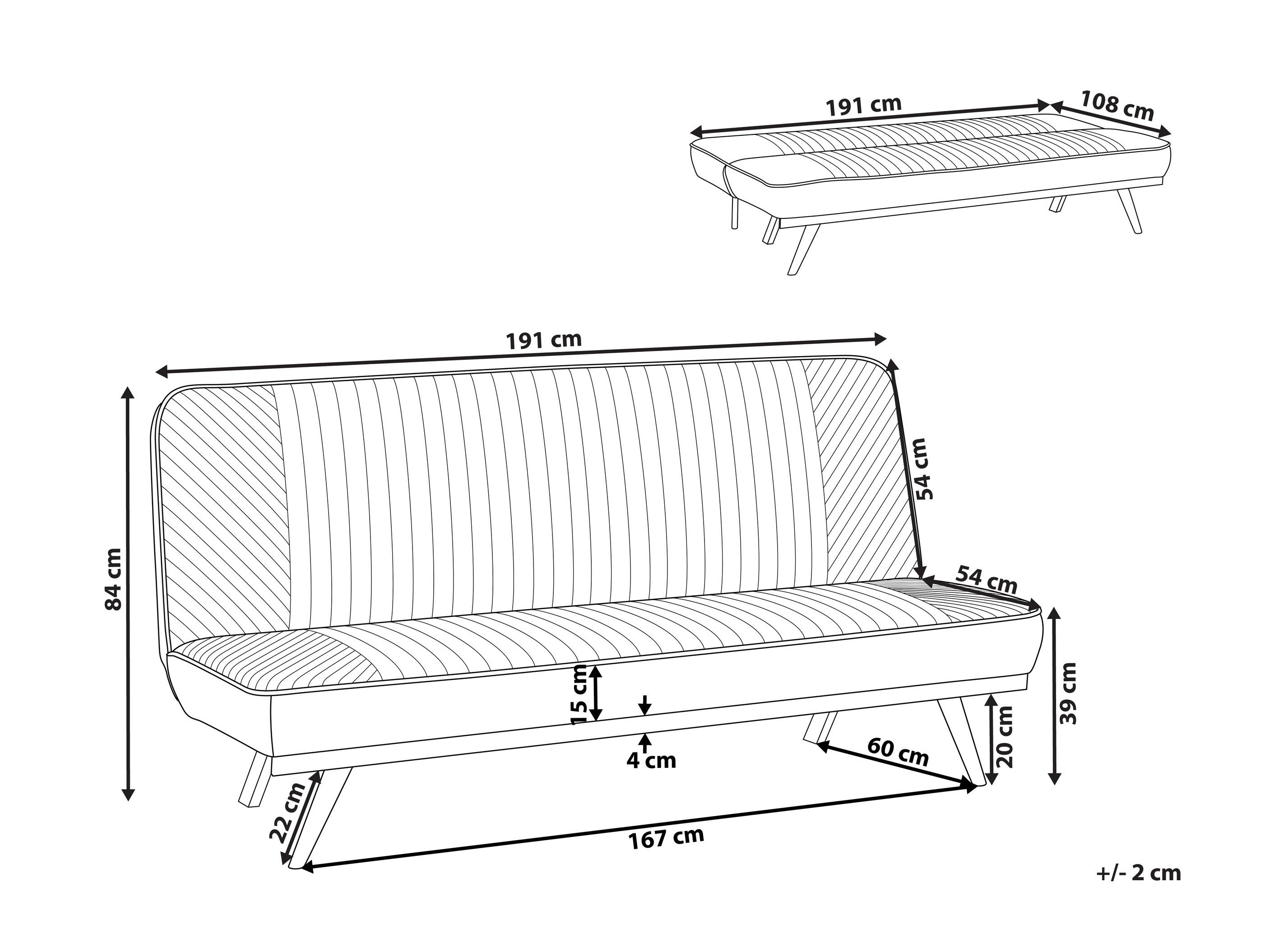 Diivanvoodi Berwyn 2931 (Sinine)