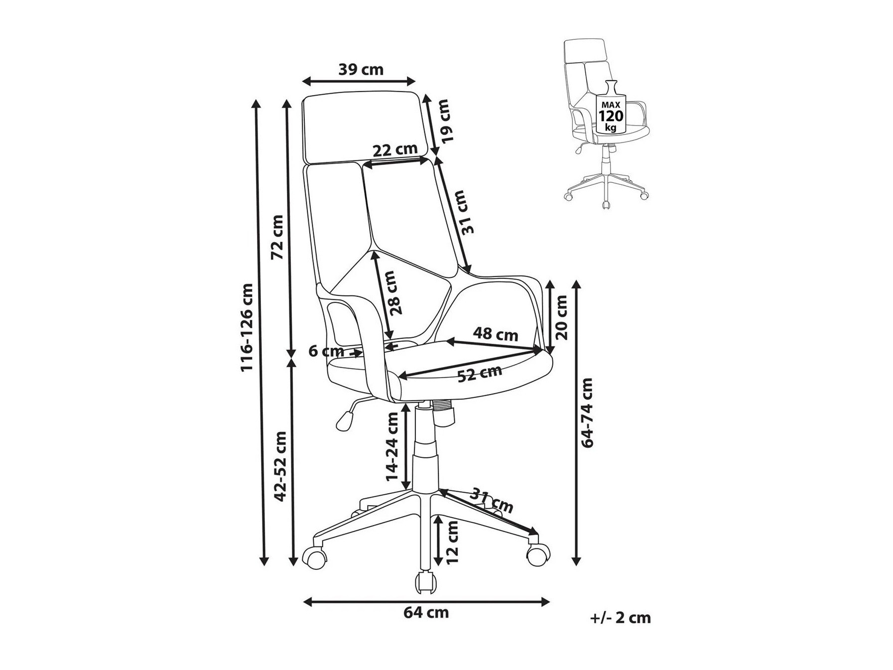 Kontoritool Berwyn 2938 (Helebeež)