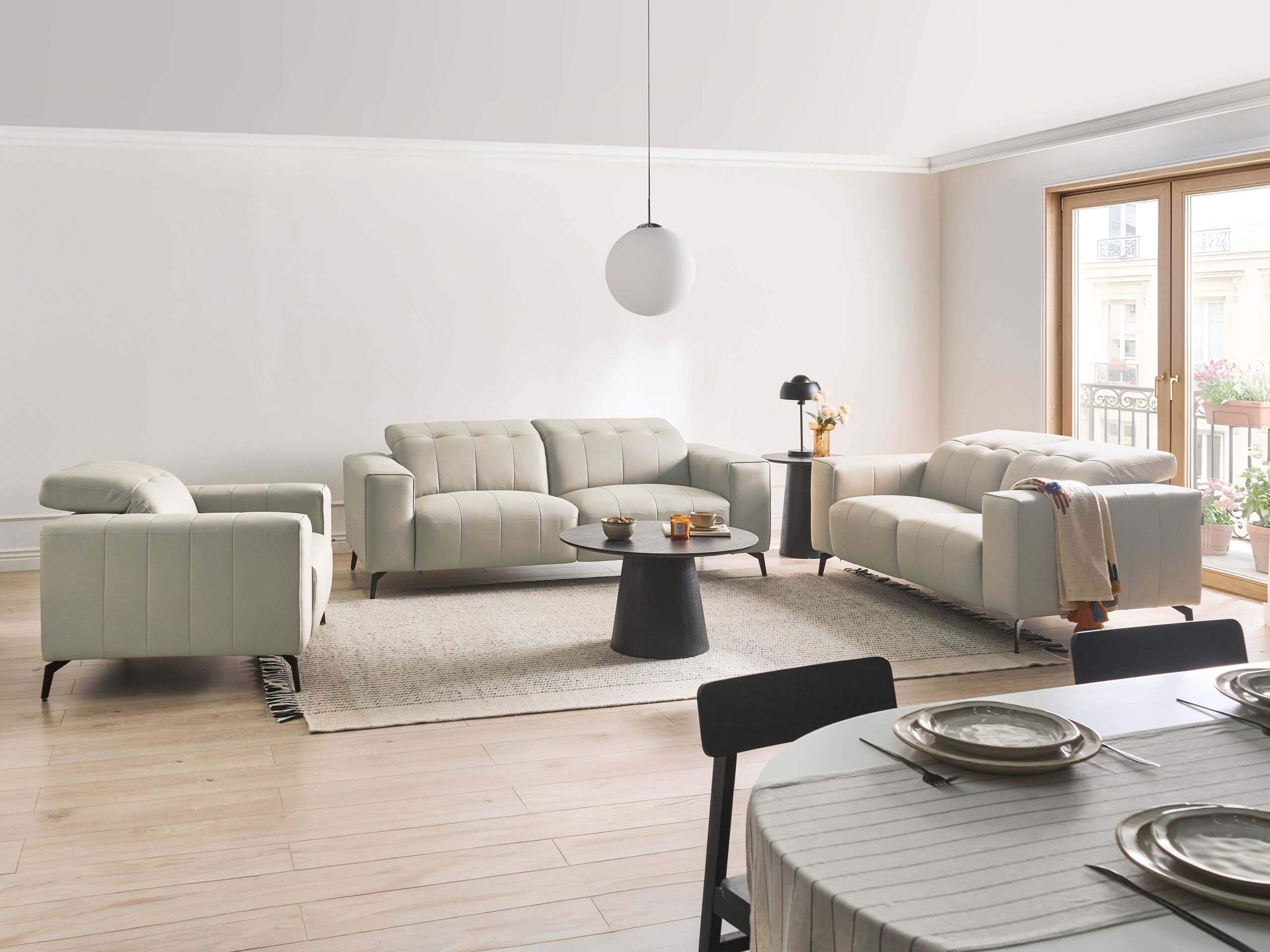 Pehme mööbli komplekt Berwyn 2948 (Helebeež)