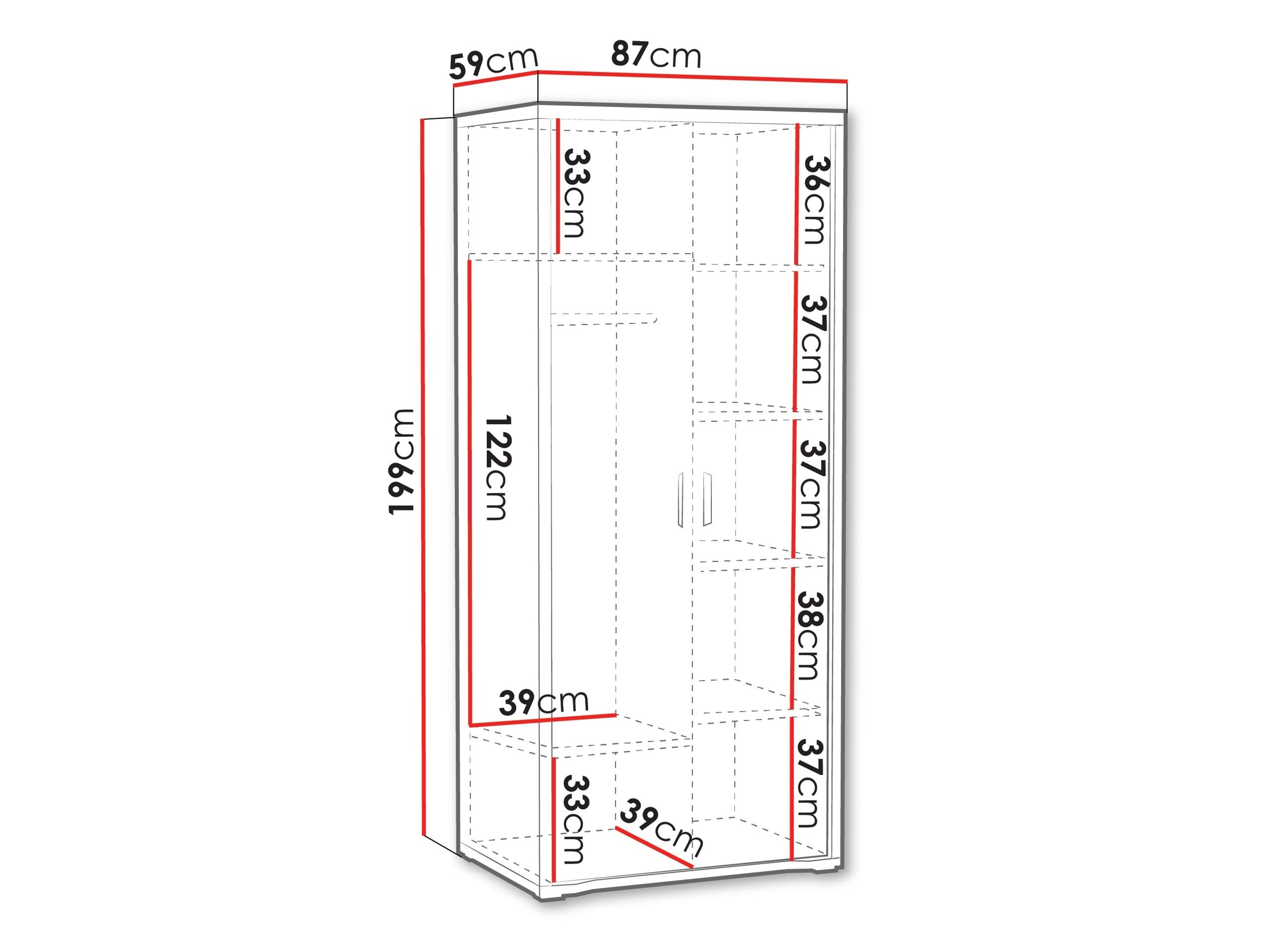 Riidekapp Elisale 107