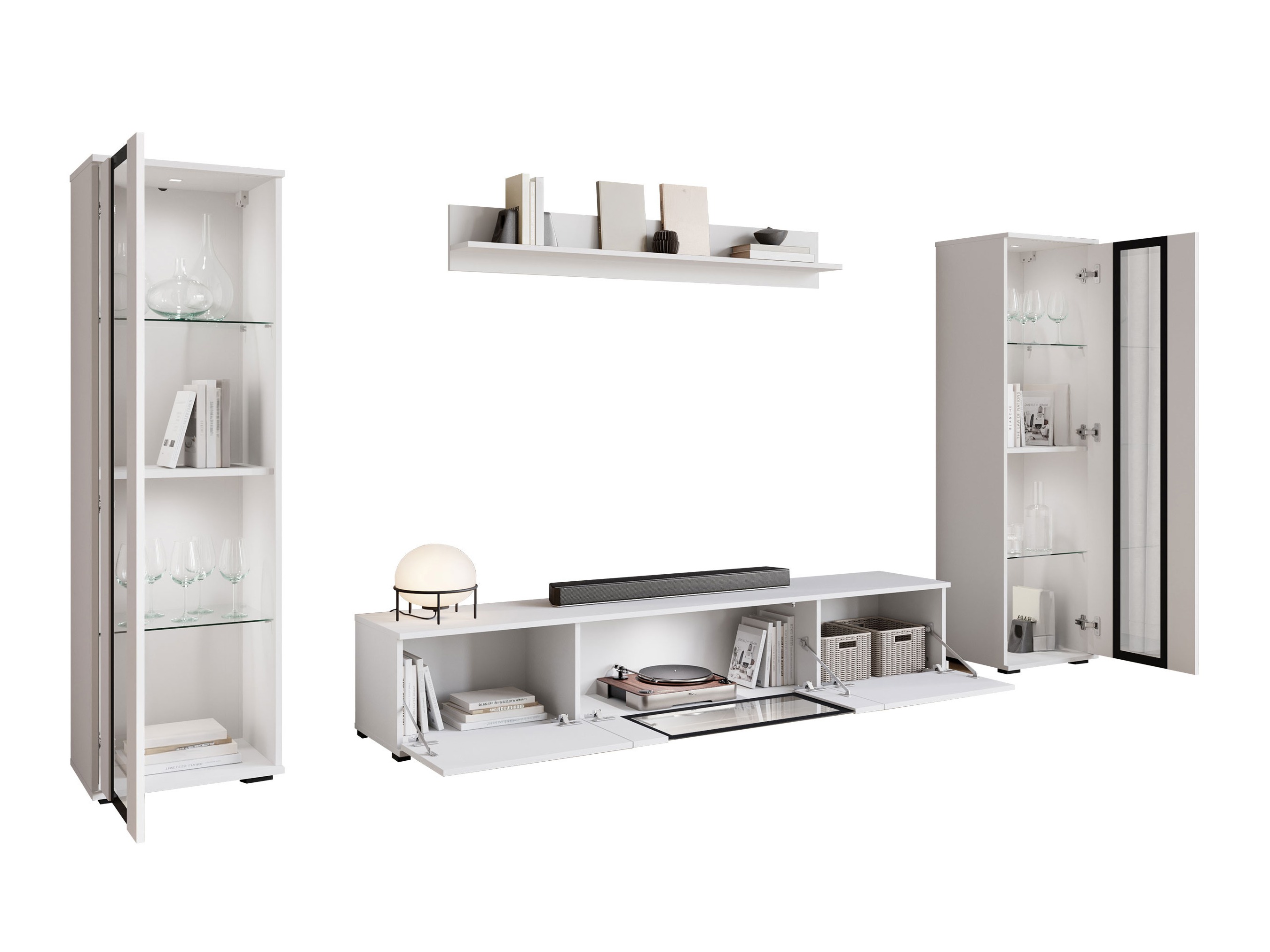 Elutoa komplekt Torcame 103 (Valge + Läikiv valge)