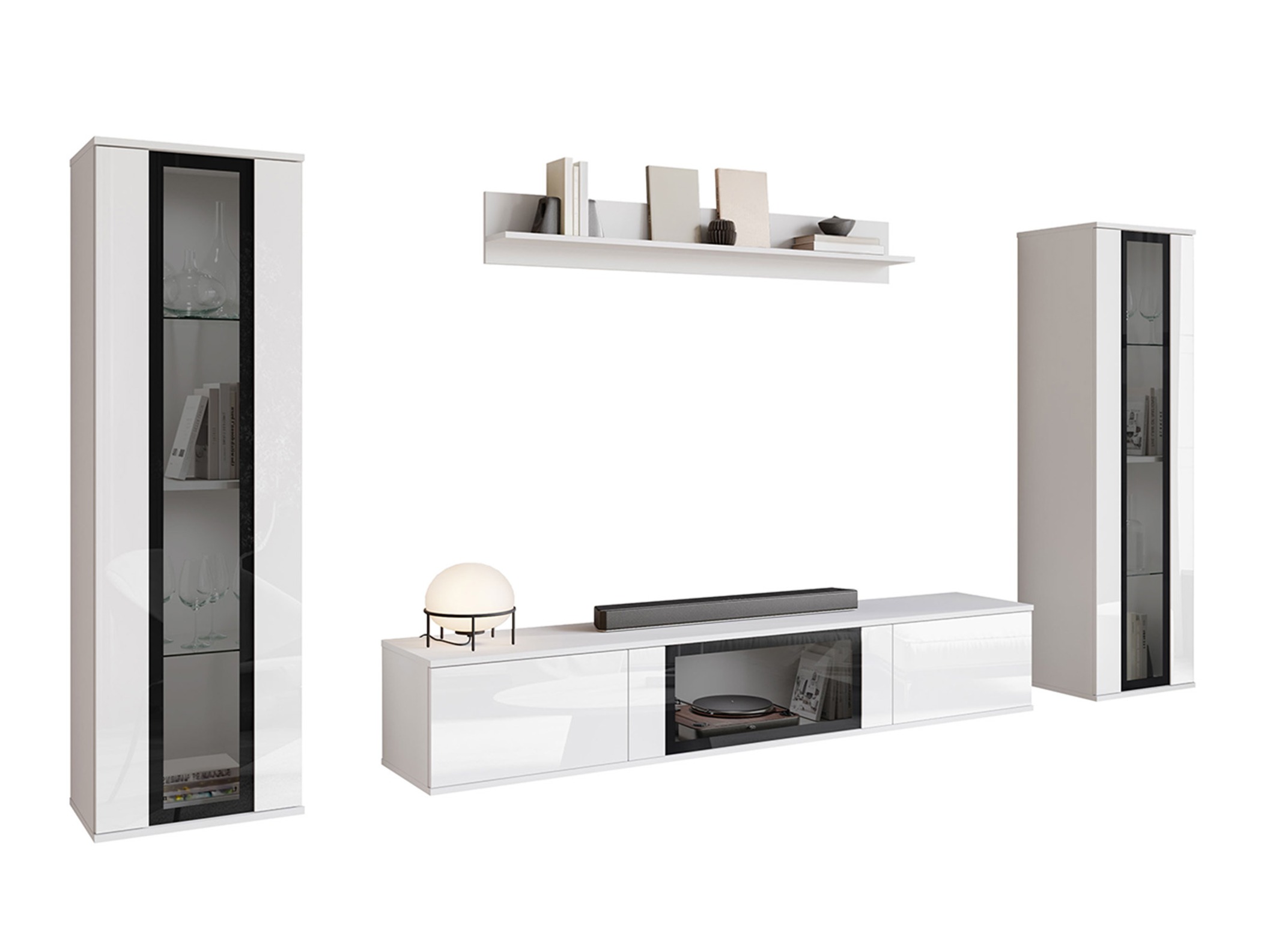 Elutoa komplekt Torcame 103 (Valge + Läikiv valge)