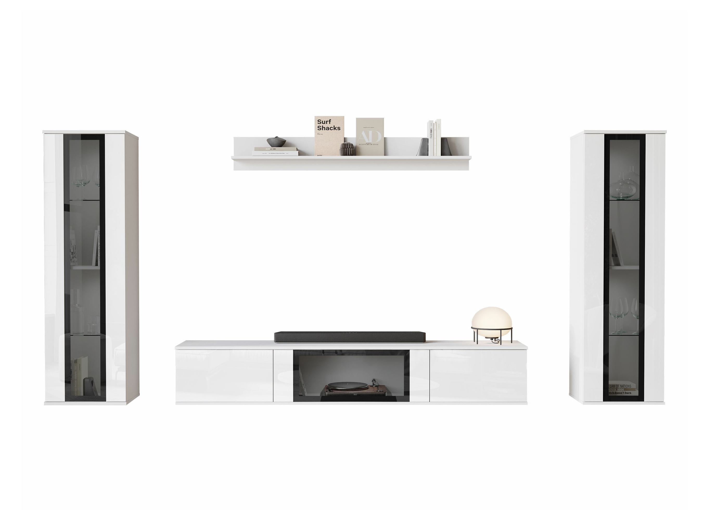 Elutoa komplekt Torcame 103 (Valge + Läikiv valge)