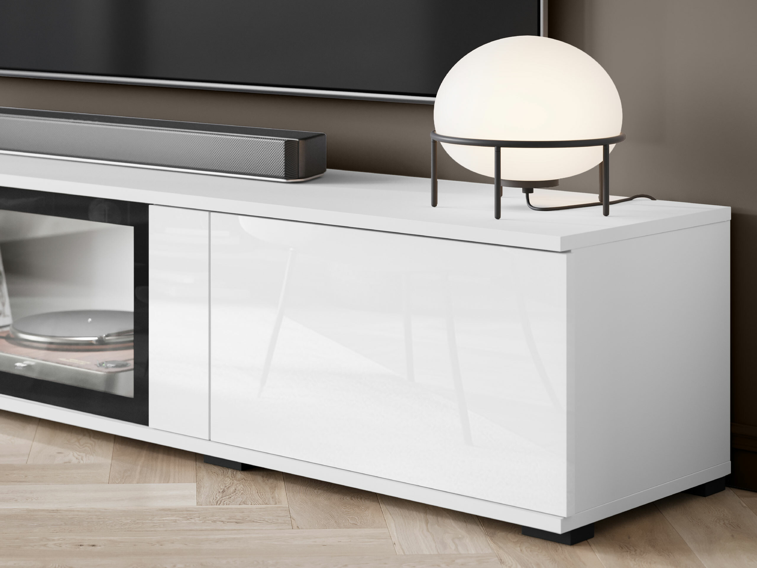 Elutoa komplekt Torcame 103 (Valge + Läikiv valge)