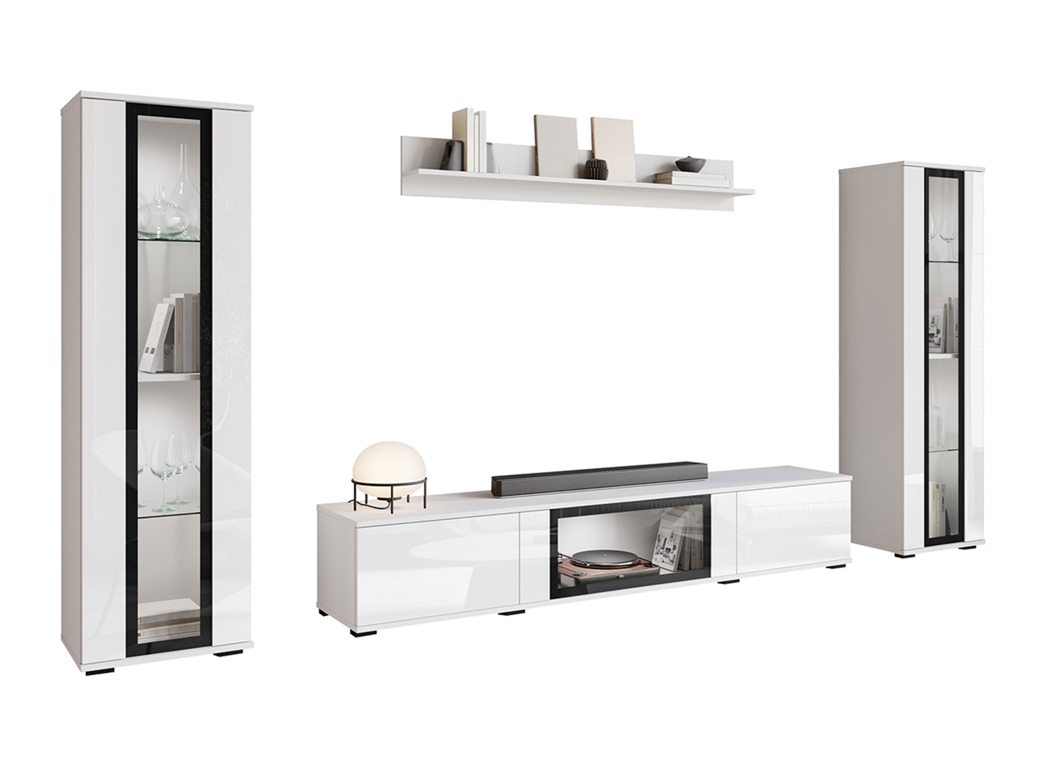 Elutoa komplekt Torcame 103 (Valge + Läikiv valge)