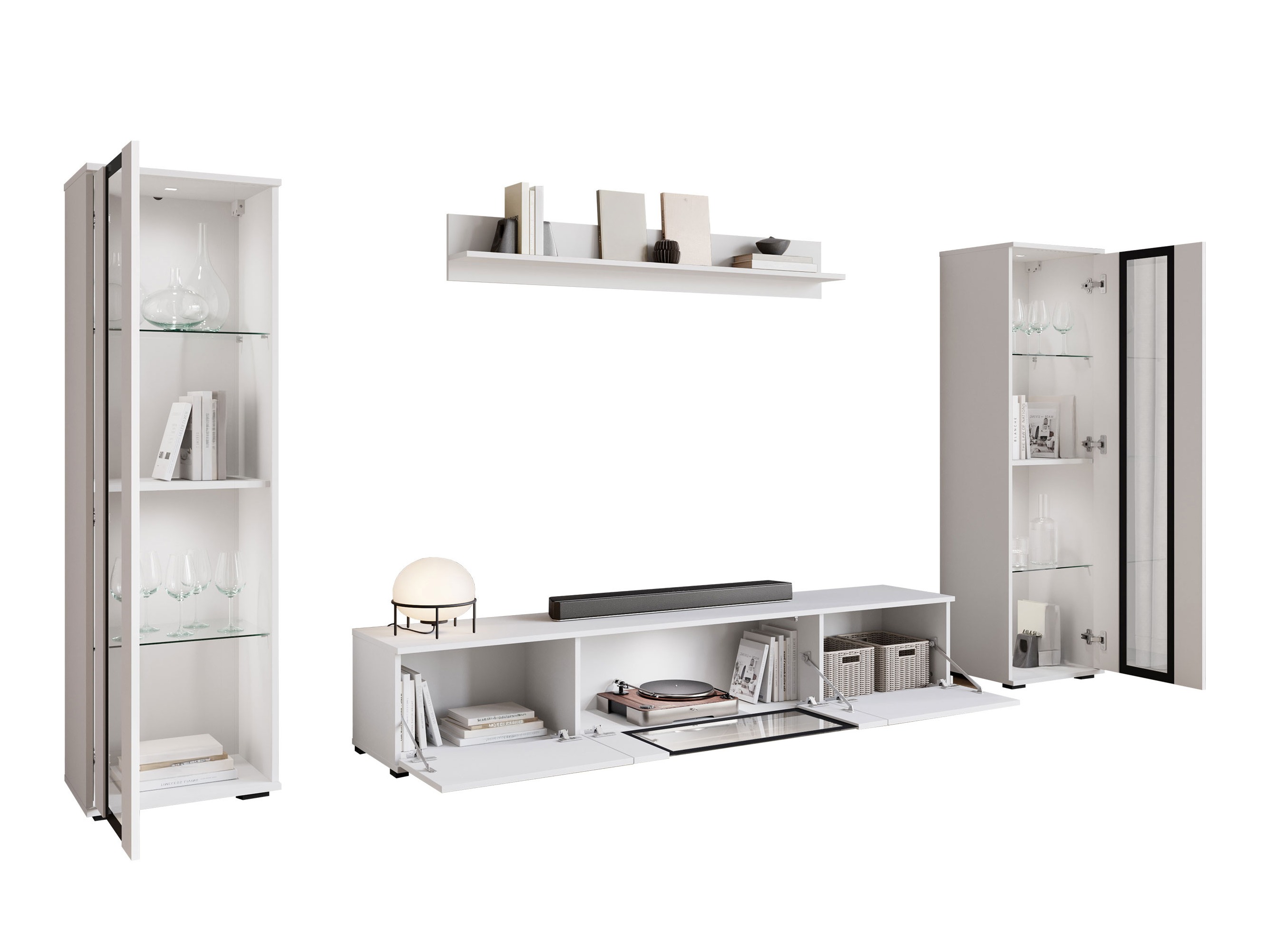 Elutoa komplekt Torcame 103 (Wotani tamm + Läikiv valge)