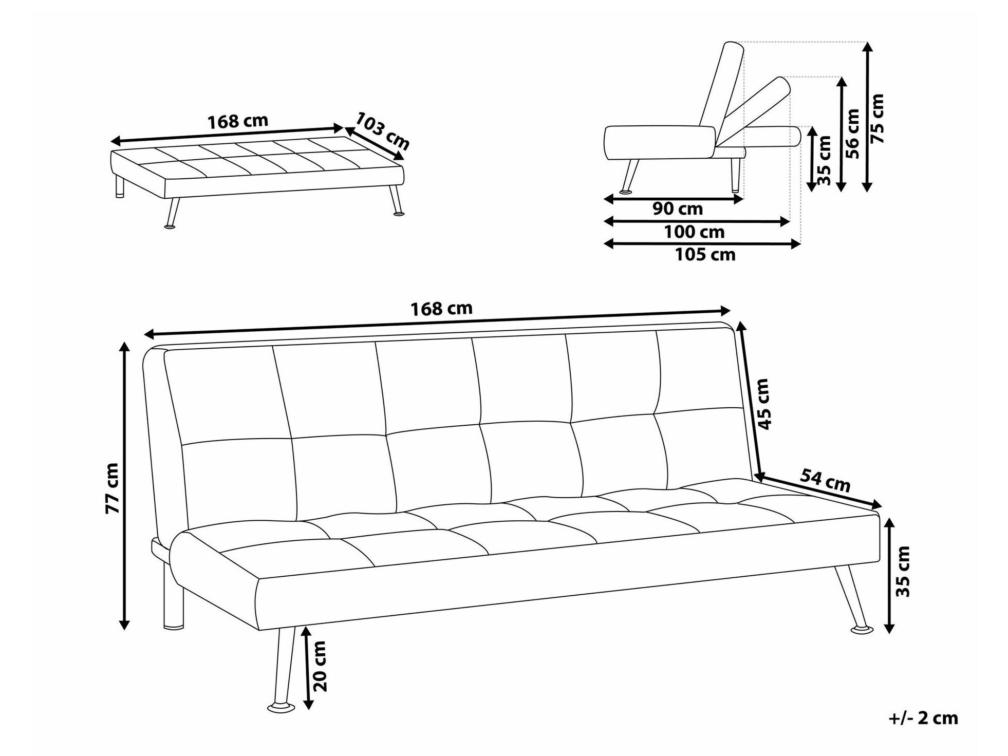 Diivanvoodi Berwyn 1989 (Valge)
