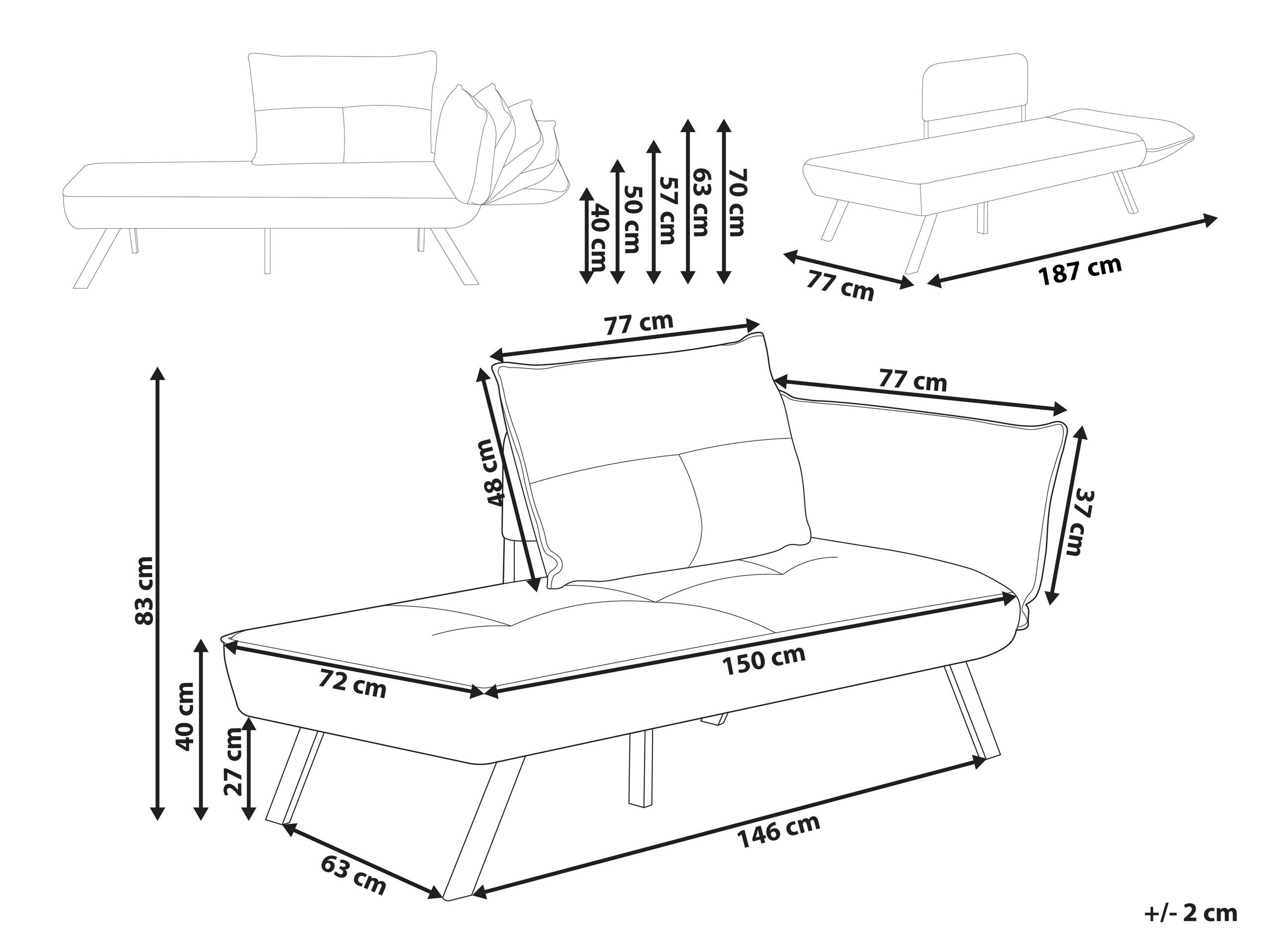 Kušett Berwyn 2968 (Taupe)