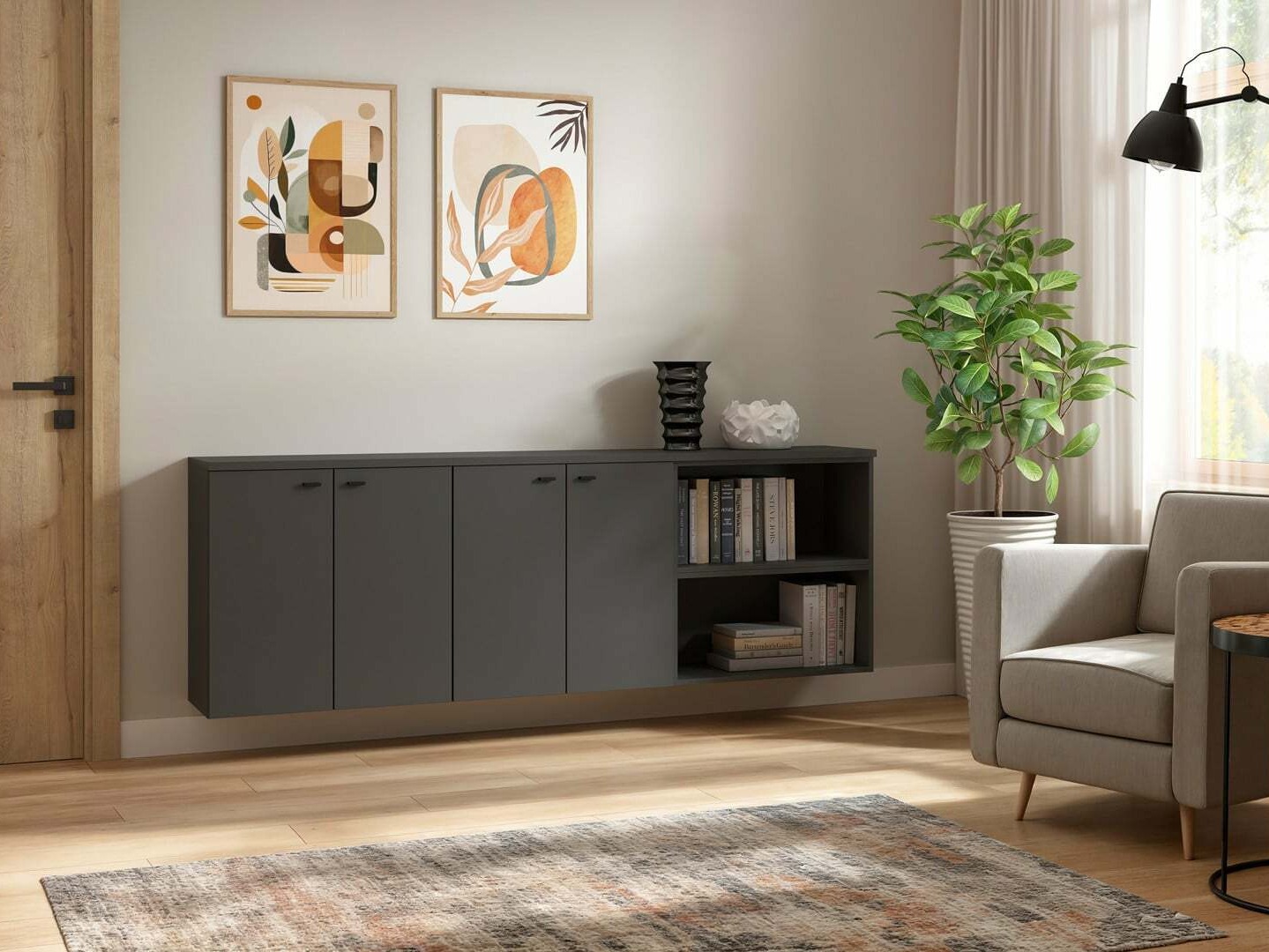 Riiul Merciru 106 (Grafiit)