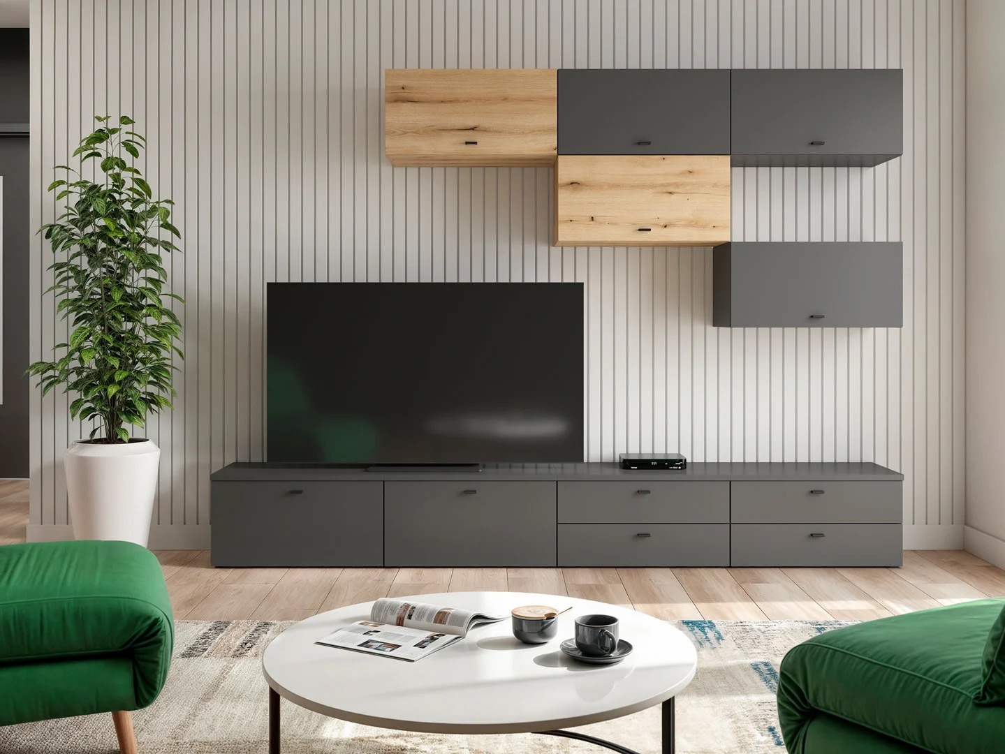 Elutoa komplekt Merciru 111 (Grafiit + Tamm)