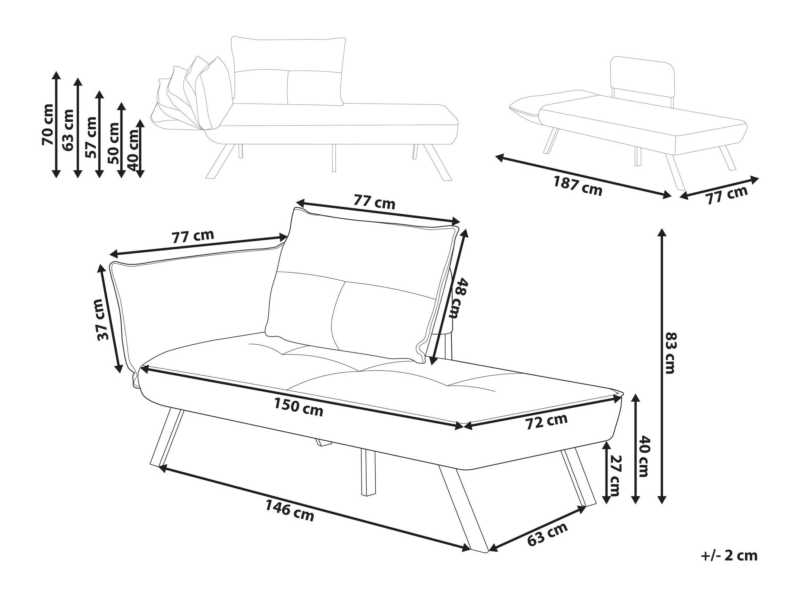 Kušett Berwyn 2968 (Roheline)