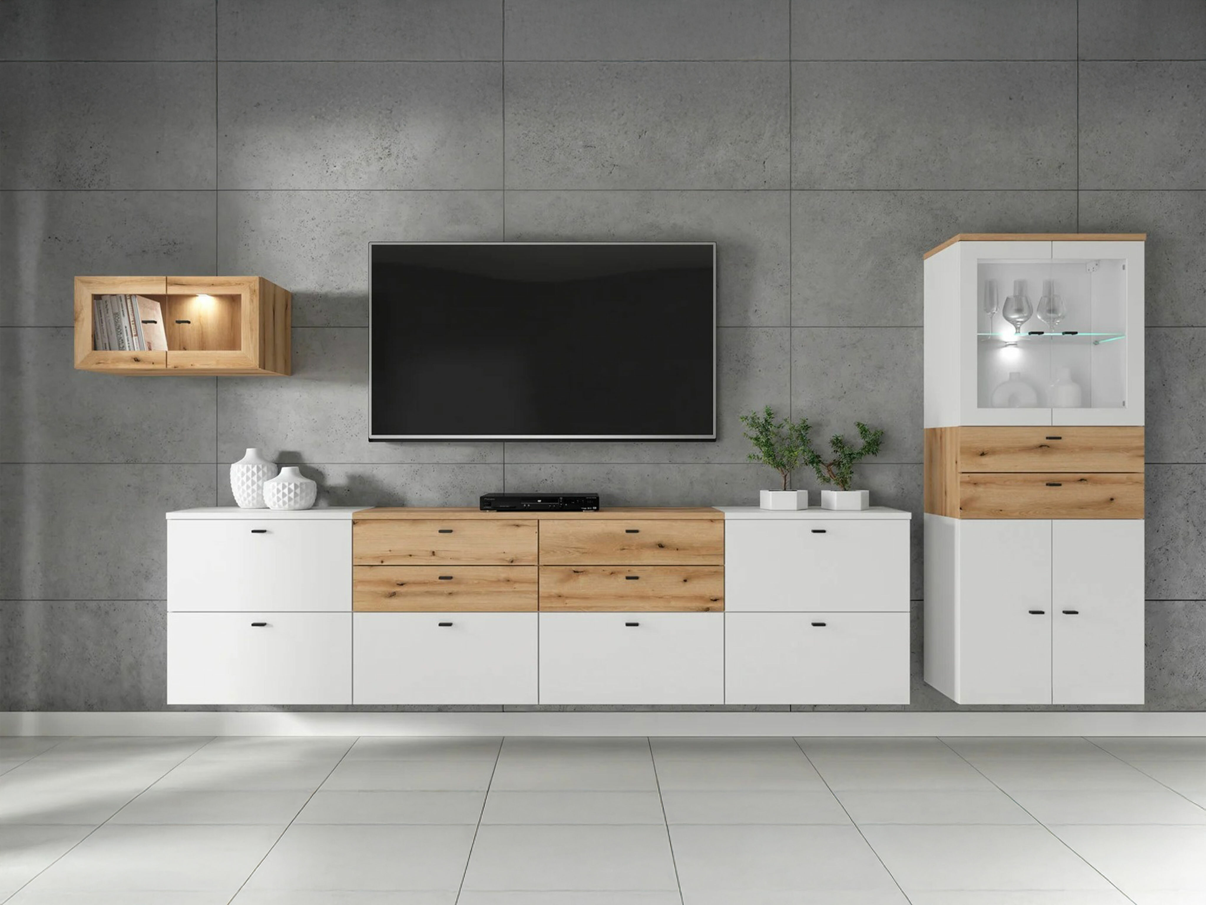 Elutoa komplekt Merciru 115 (Valge + Tamm)