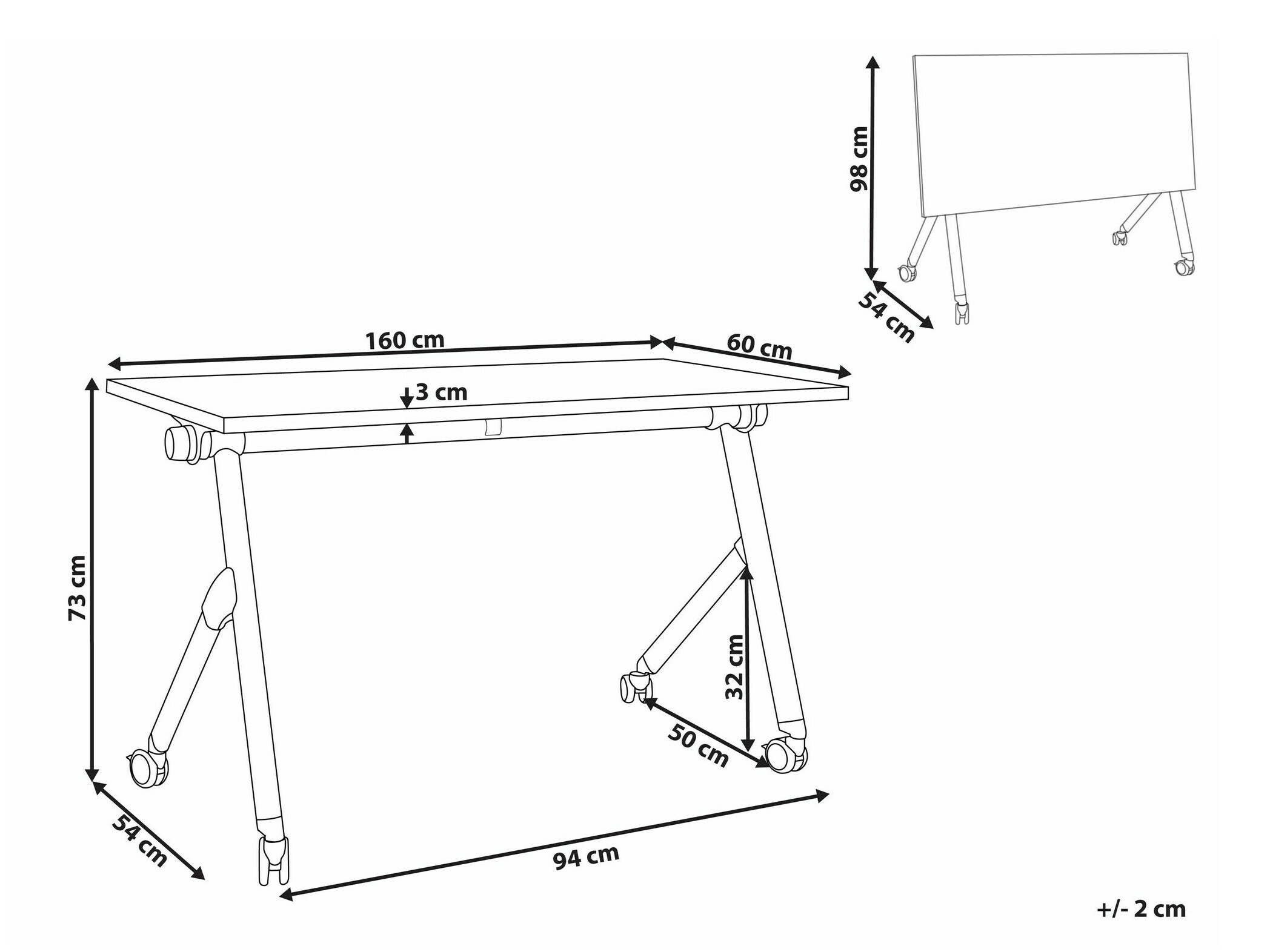 Kirjutuslaud Berwyn 2138 (Ere puit)