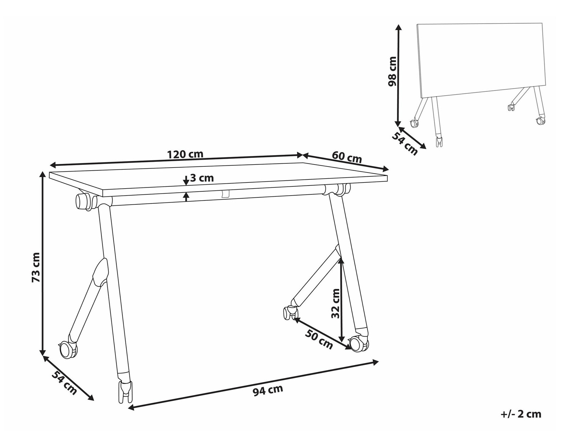 Kirjutuslaud Berwyn 2138 (Ere puit)