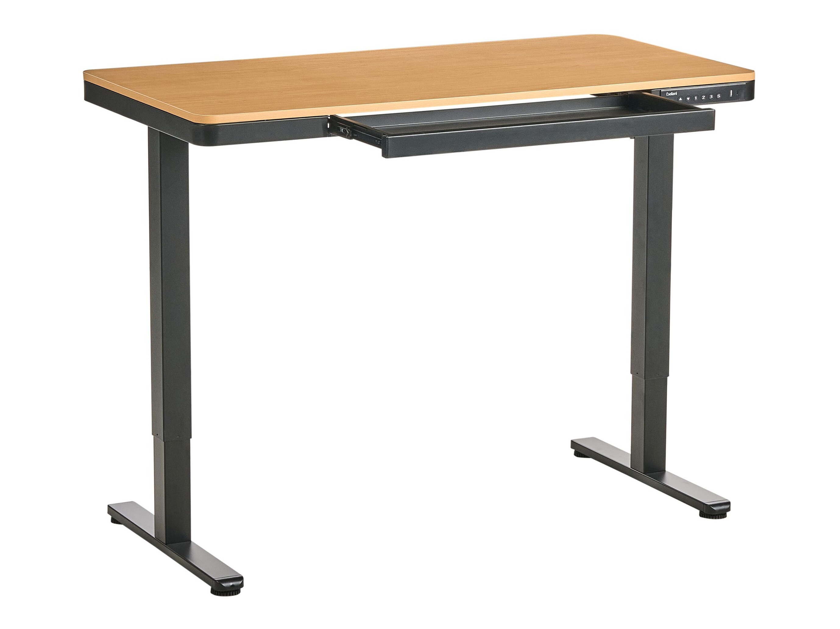 Reguleeritava kõrgusega töölaud Berwyn 2994 (Must + Helepruun)