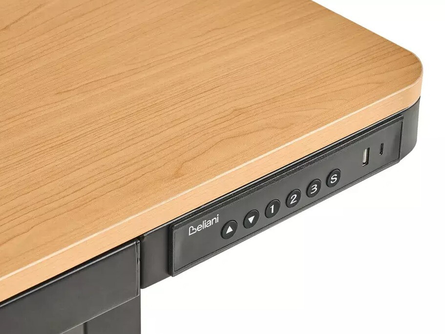 Reguleeritava kõrgusega töölaud Berwyn 2994 (Must + Helepruun)