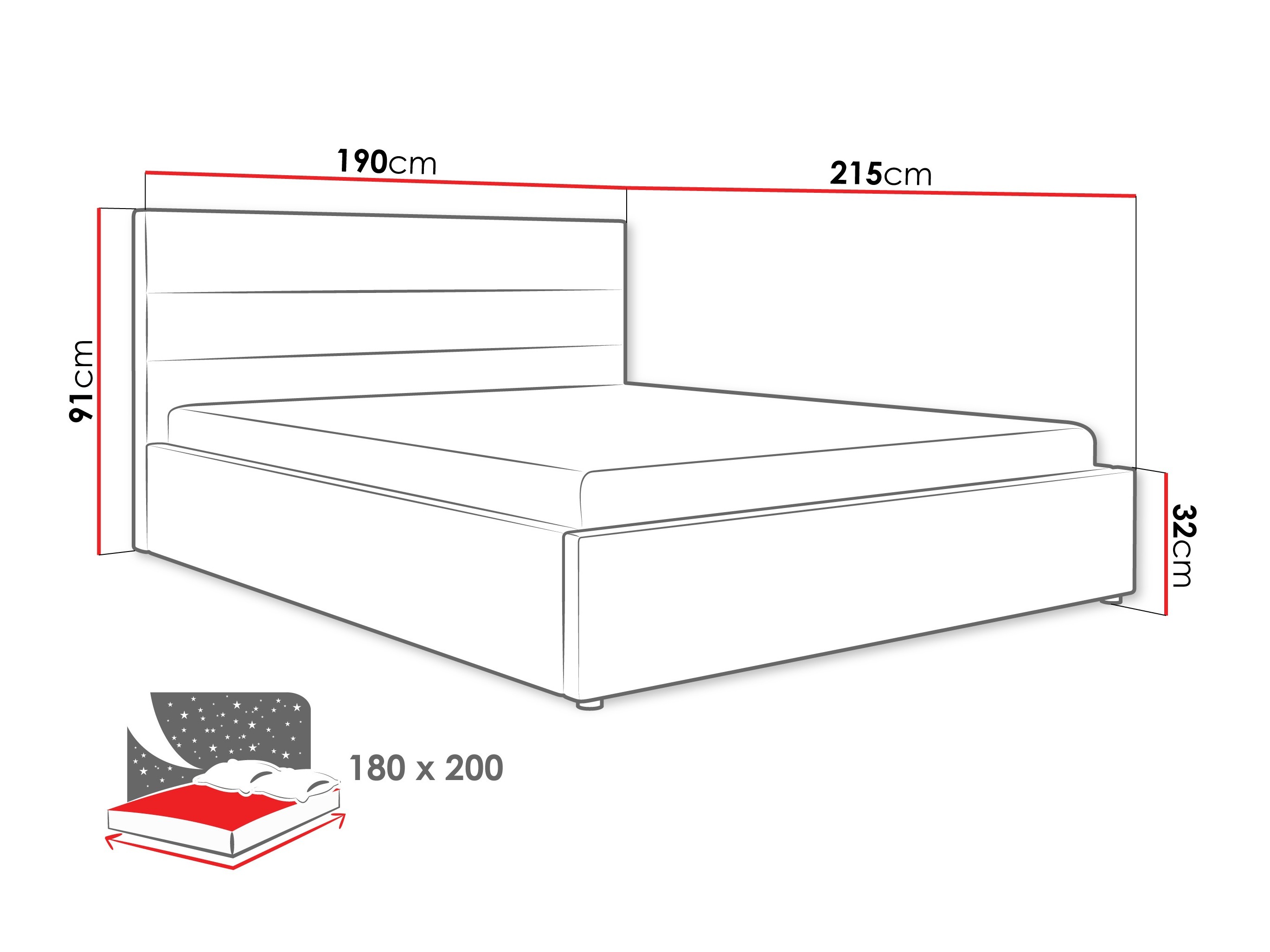 Voodi Comfivo Fabos (Hlr 05)