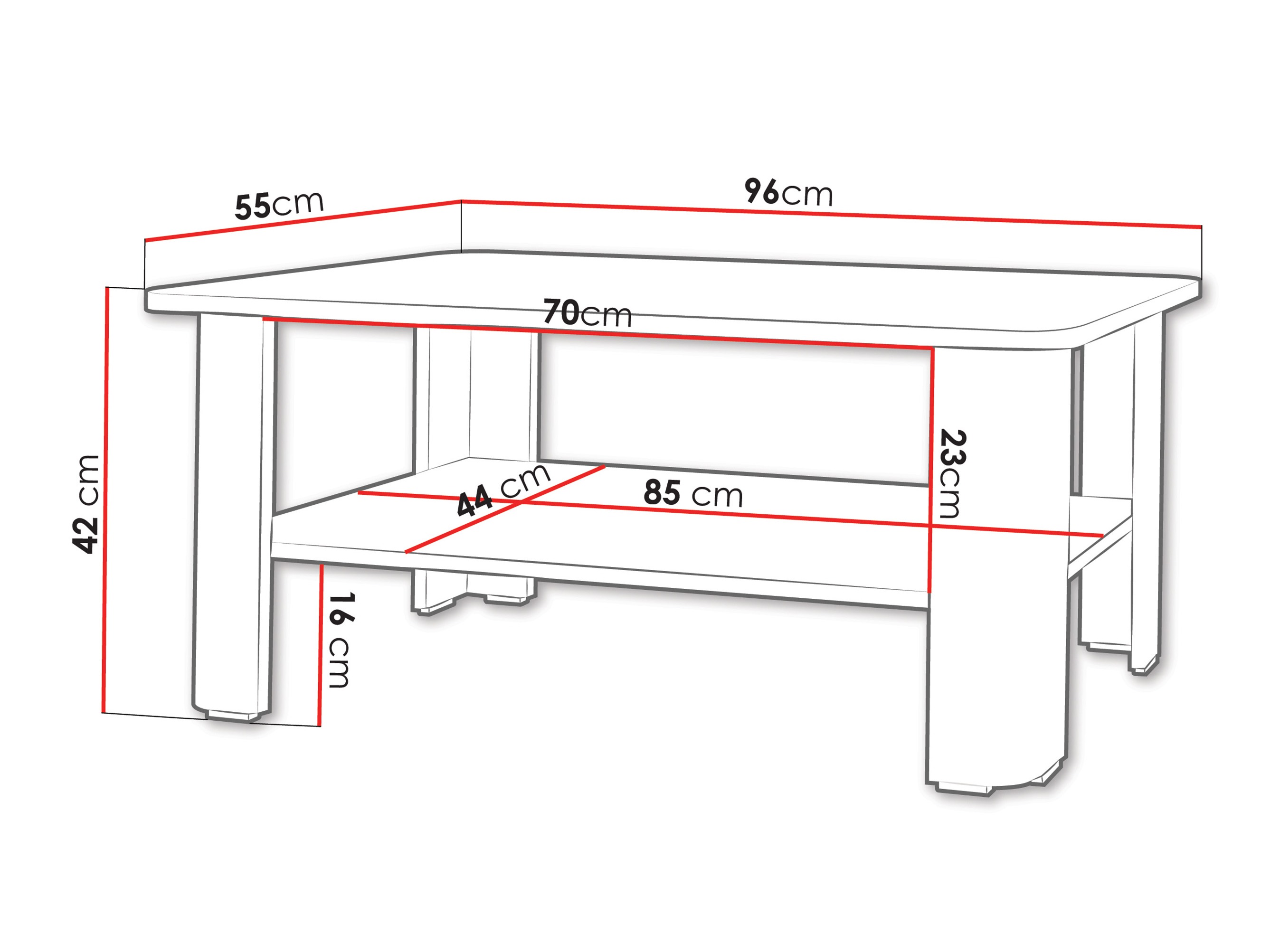 Diivanilaud Charlotte 213 (Valge)