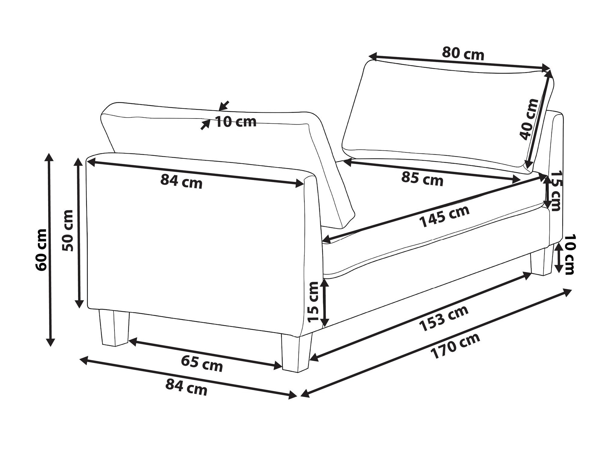 Kušett Berwyn 3003 (Taupe)
