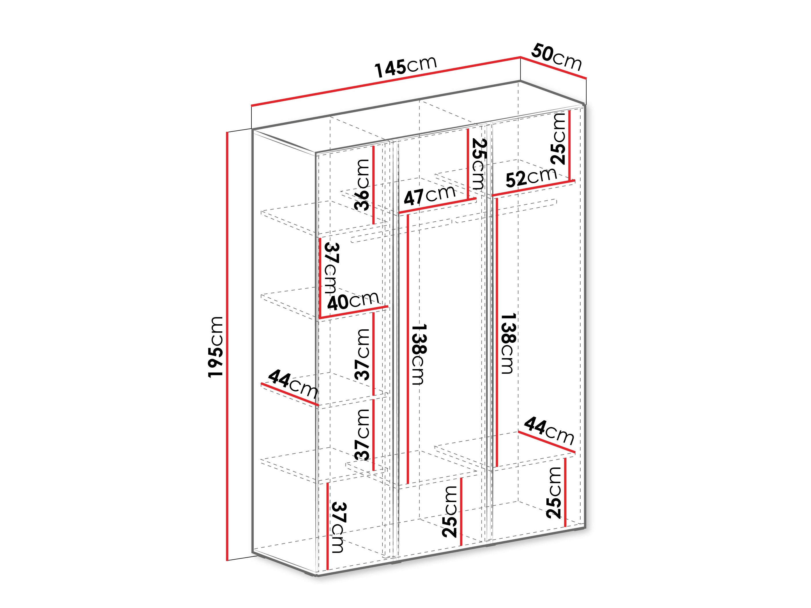 Riidekapp Fiosono 100 (Beež + Hele tamm)