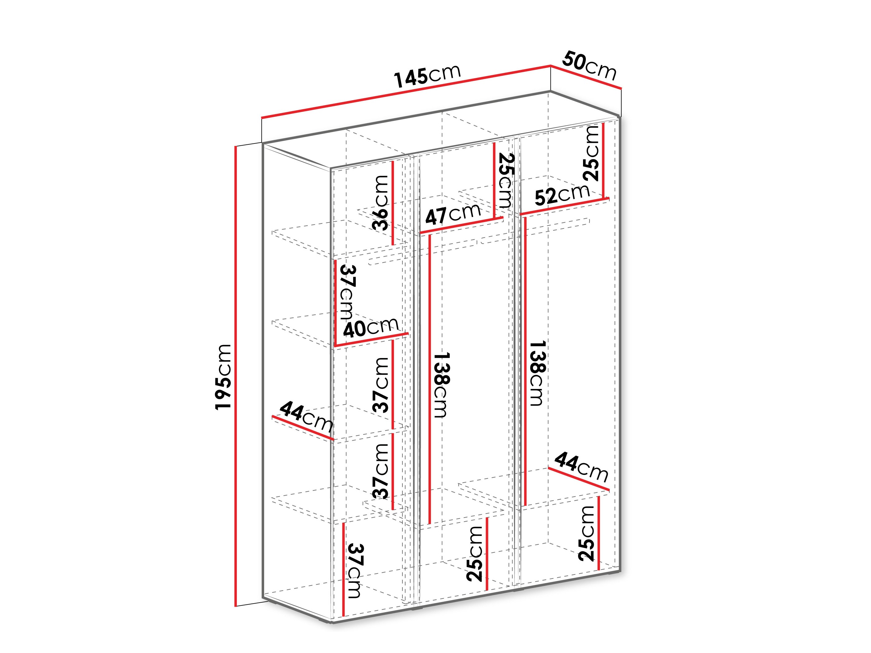 Riidekapp Fiosono 100 (Tolmune roheline + Tamm)