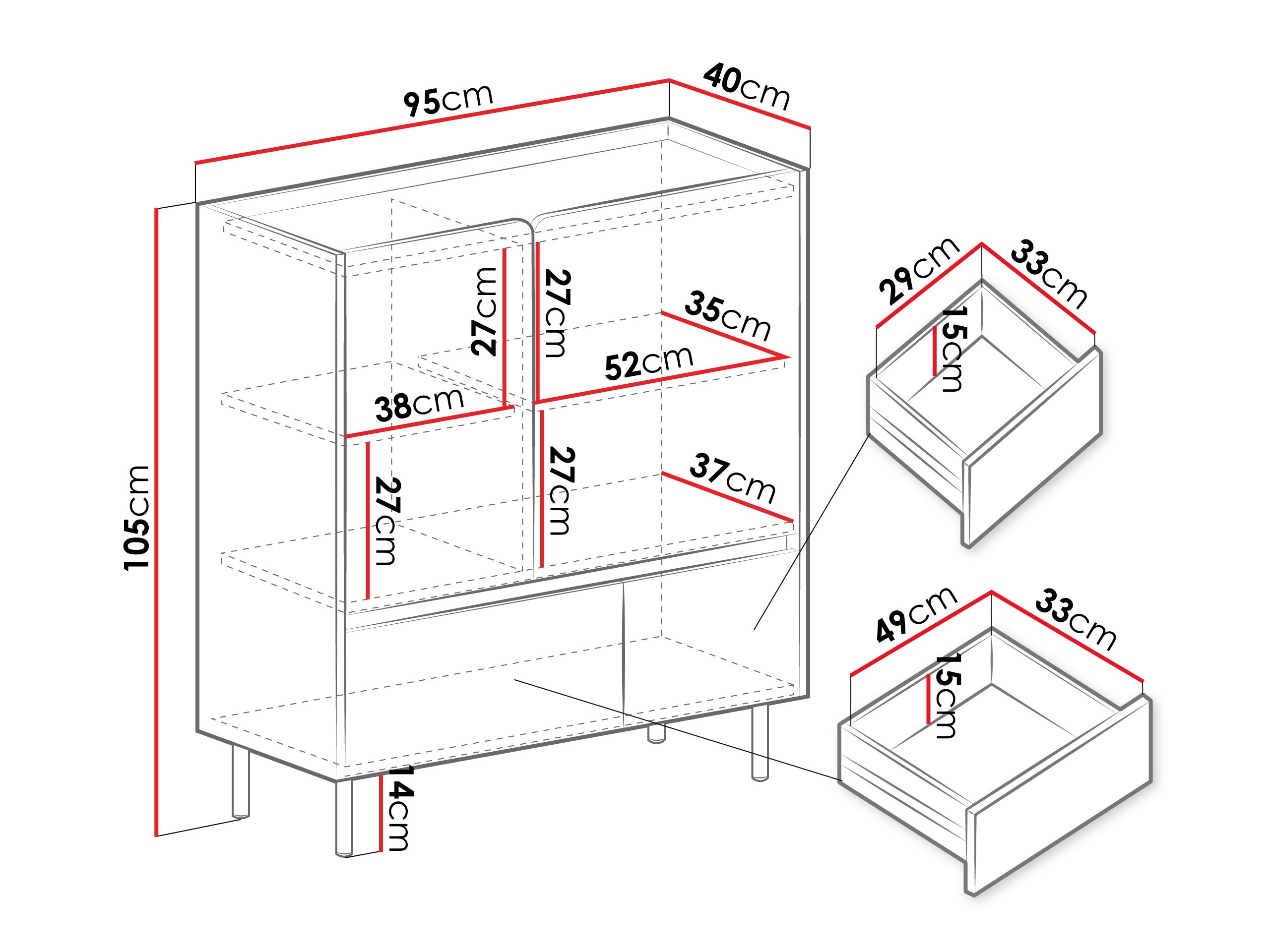 Kummut Fiosono 108 (Eukalüpt + Tamm)