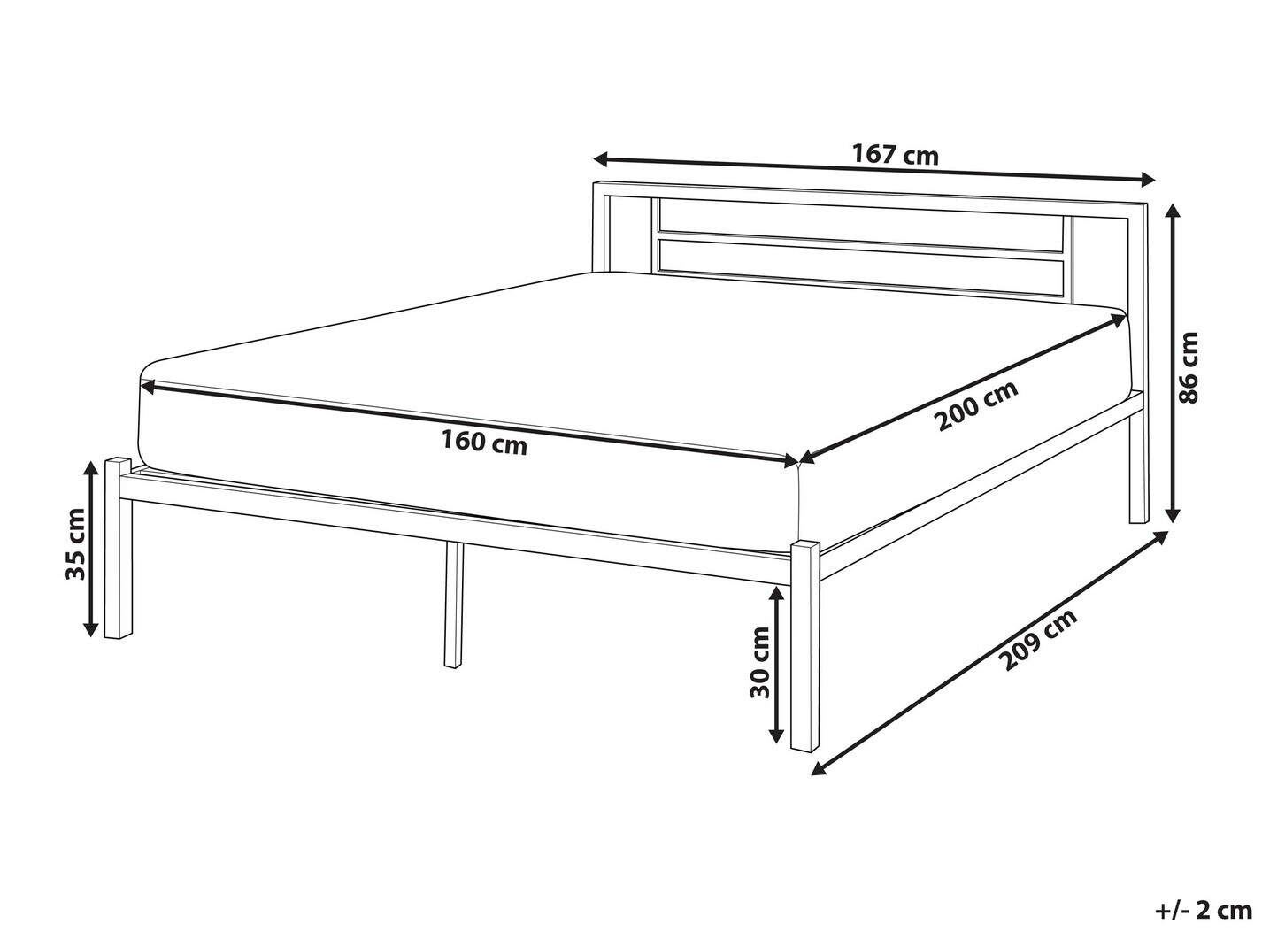 Voodi Berwyn 771 (Must)