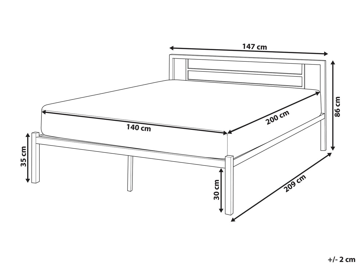 Voodi Berwyn 771 (Must)