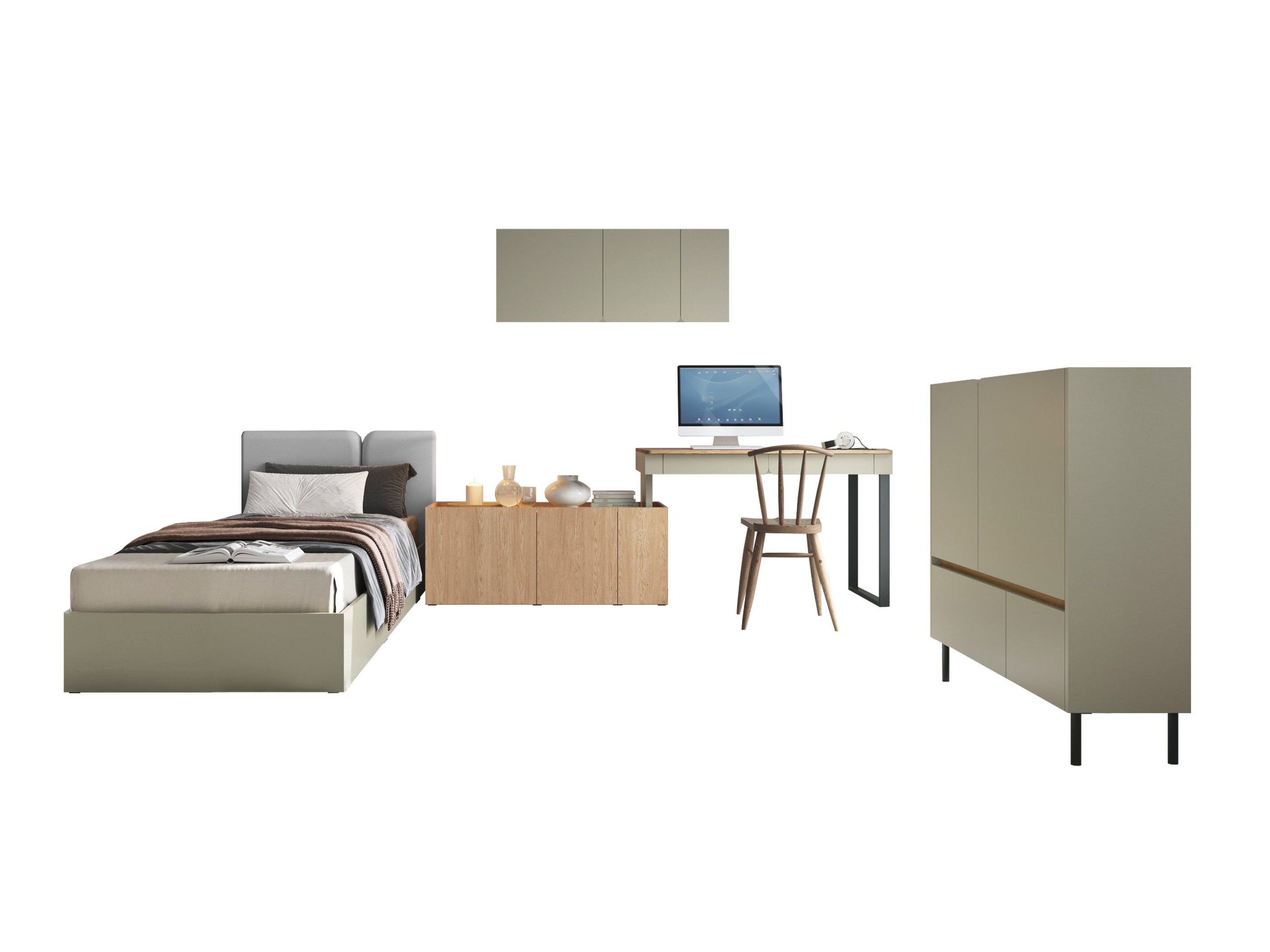 Mööblikomplekt Fiosono 115 (Eukalüpt + Tamm)