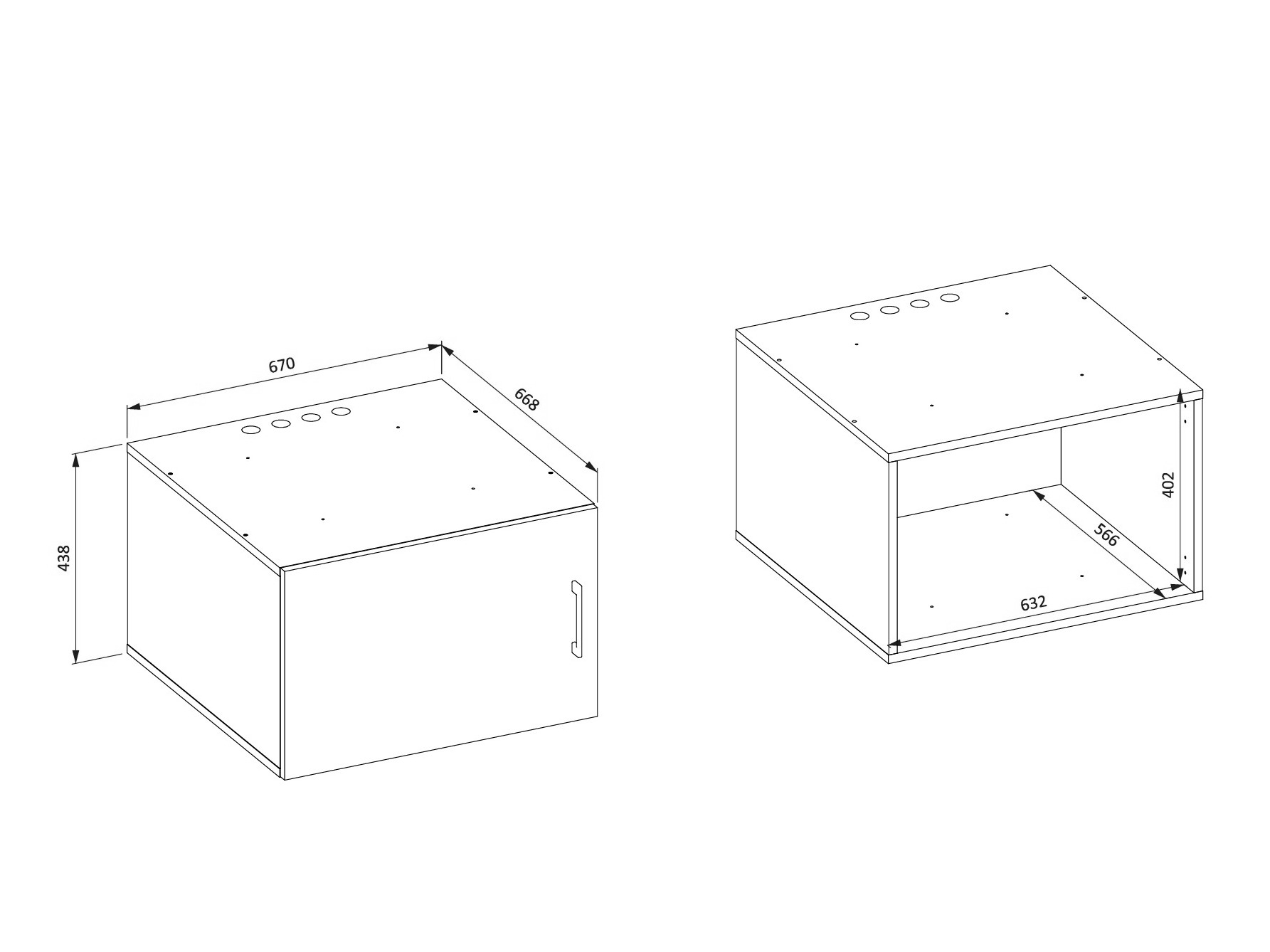 Vannitoa seinakapp Novdele 104 (Valge)